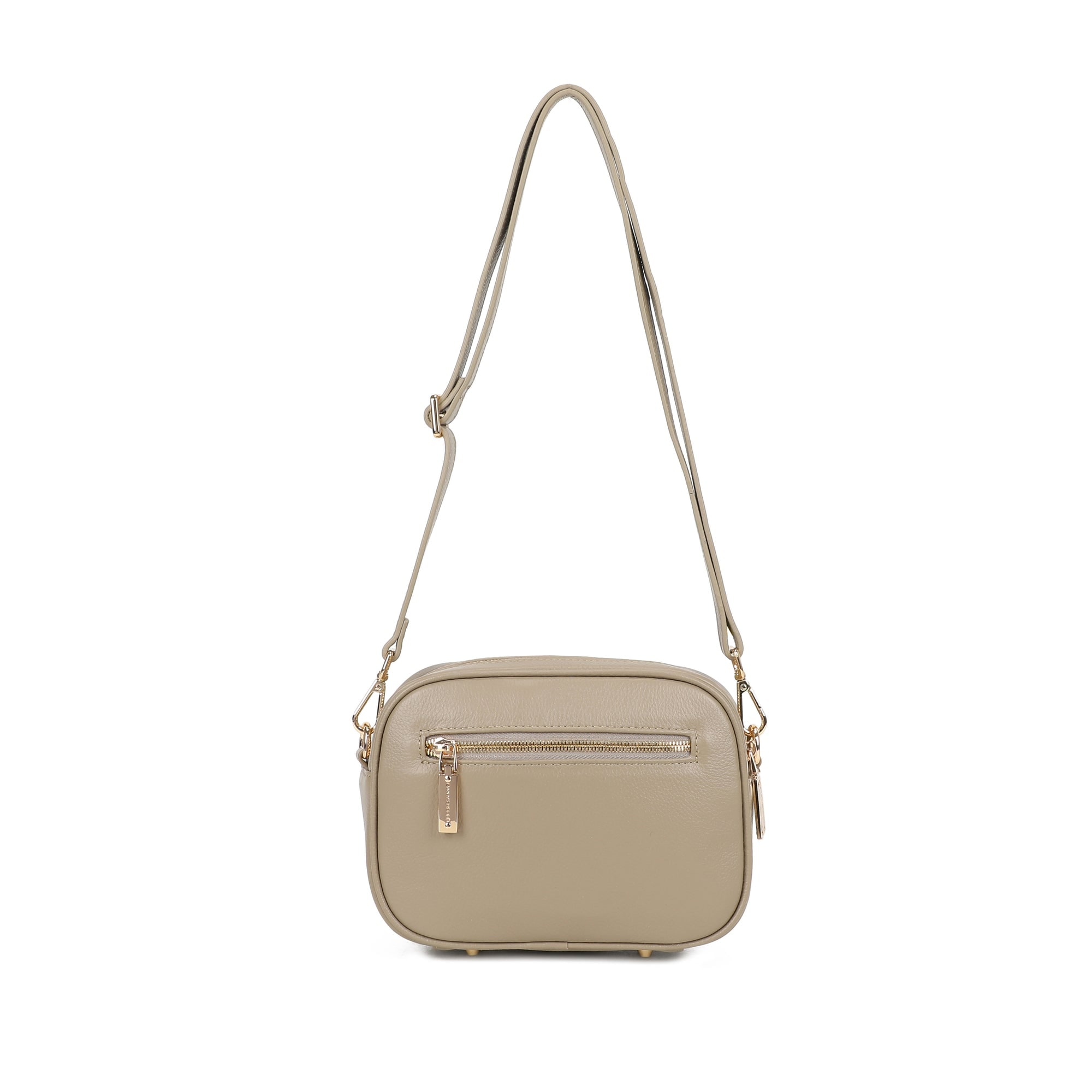 Lexi Leather Crossbody Bag - Khaki view 4
