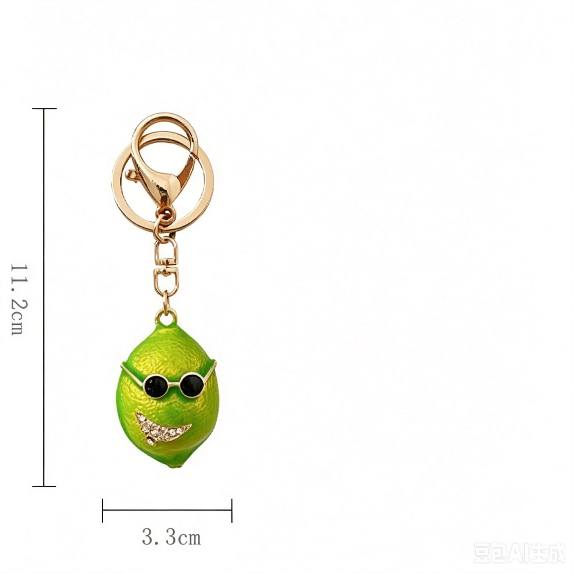 Lime Bag Charm view 3