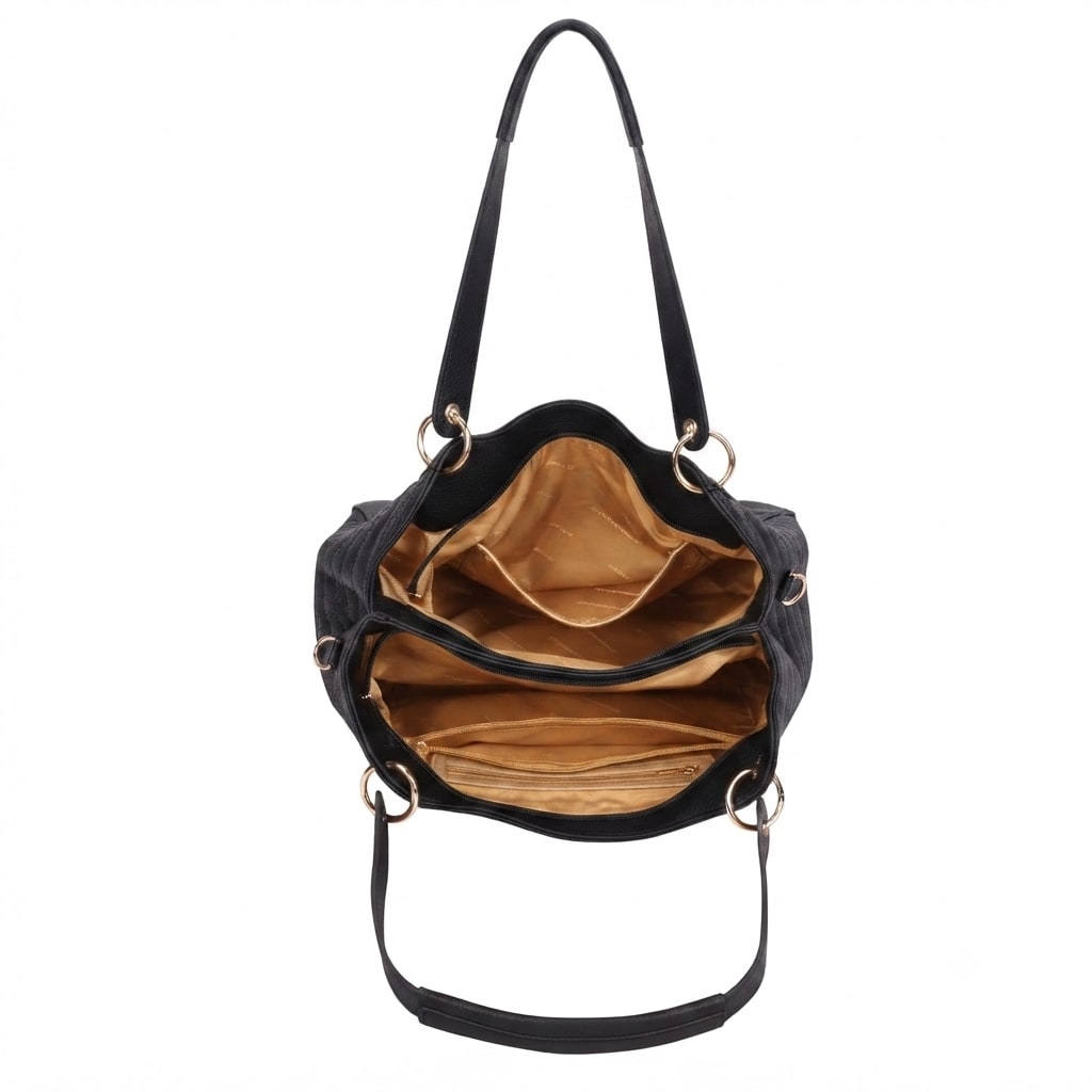 Lola Hobo Bag - Black view 4
