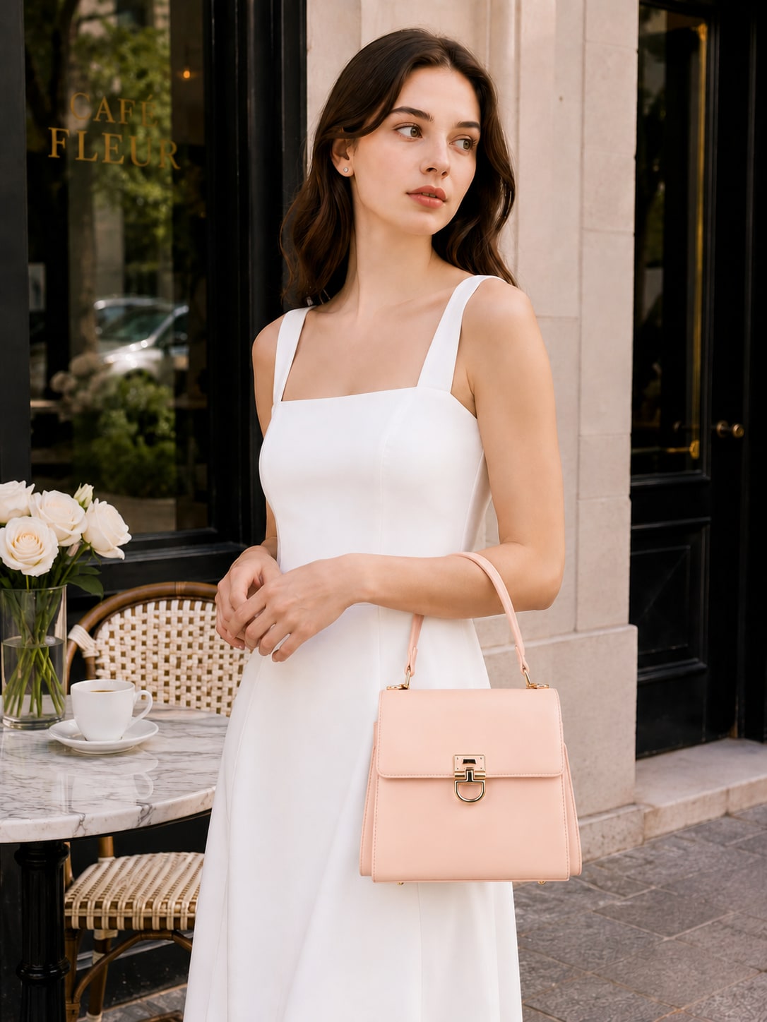Louisa Top Handle Bag - Pink view 5