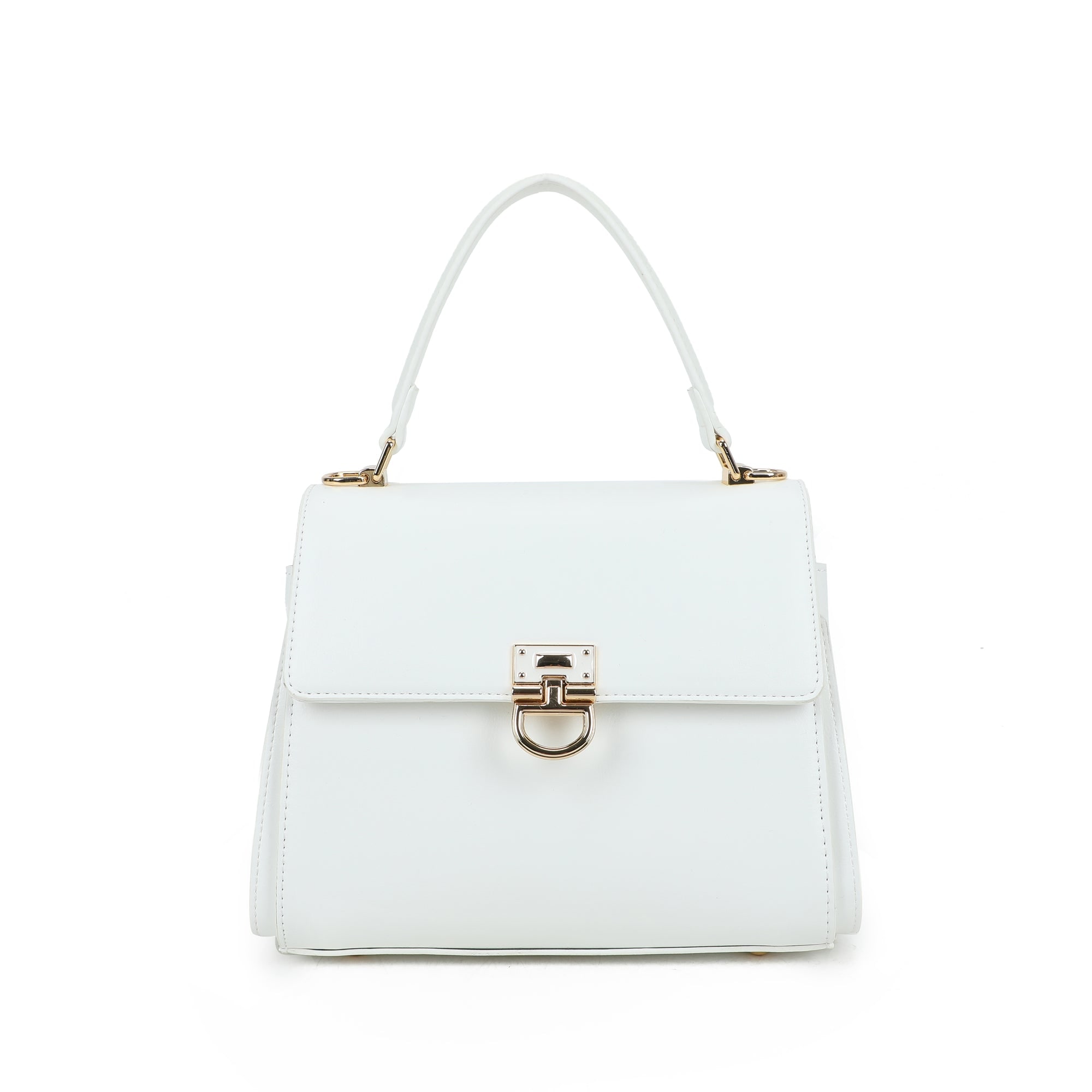 Louisa Top Handle Bag - White