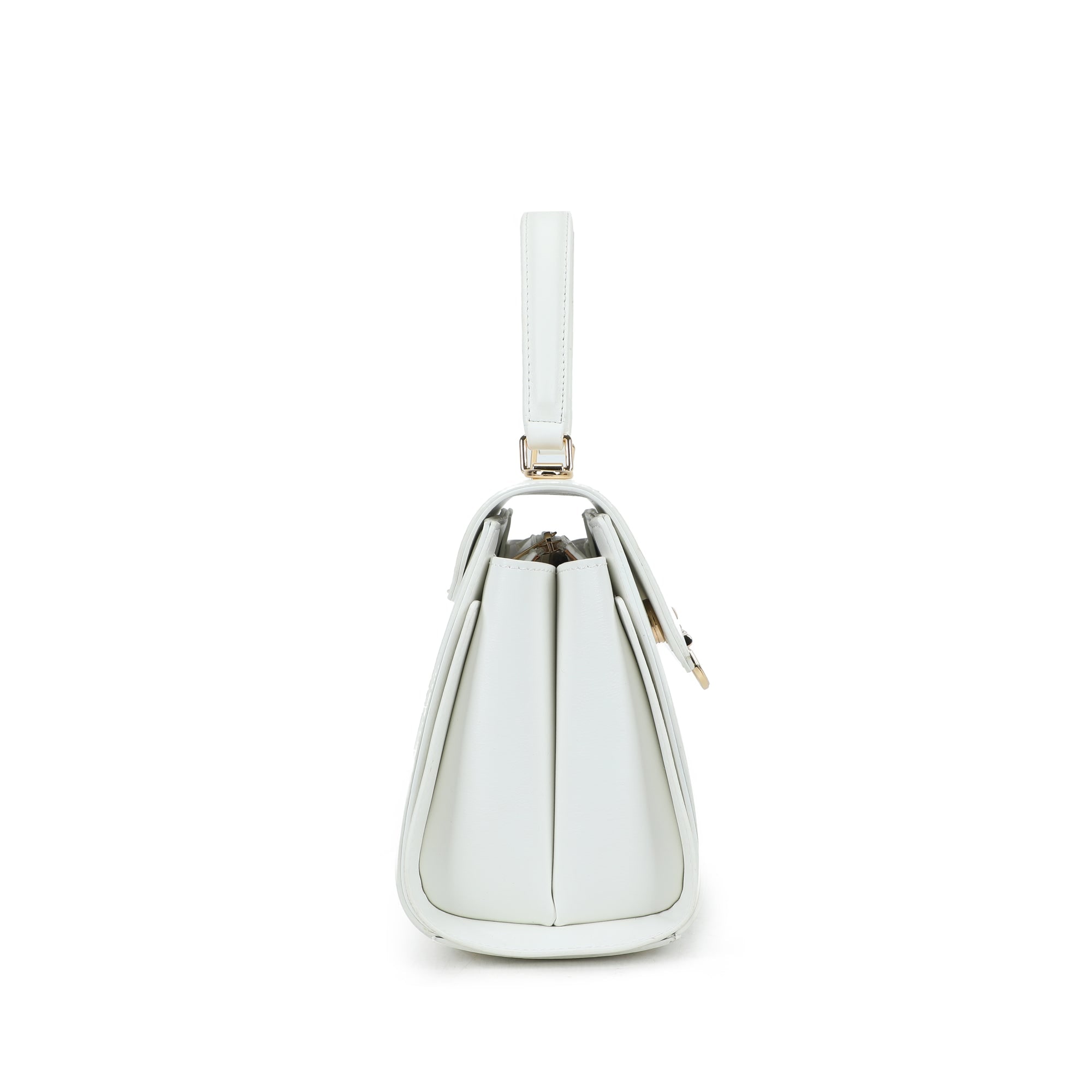 Louisa Top Handle Bag - White view 3