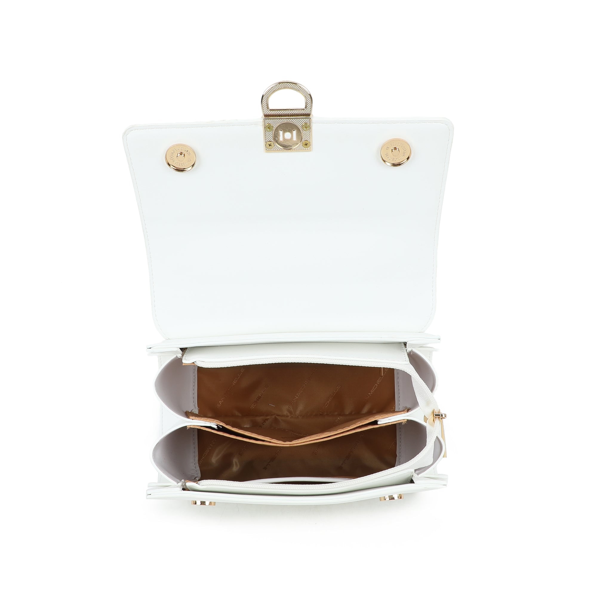 Louisa Top Handle Bag - White view 5