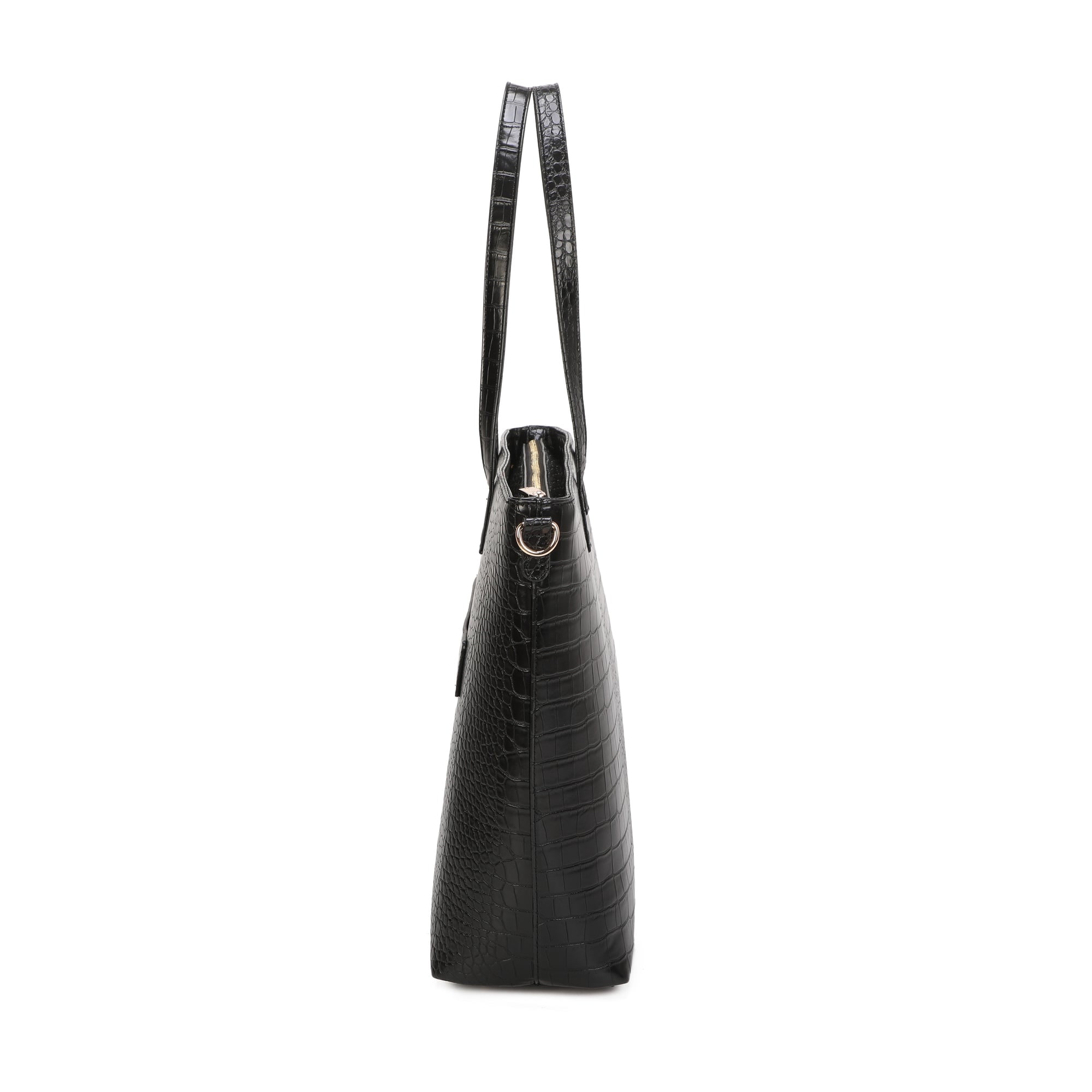 Amber Large Tote Bag - Black view 3