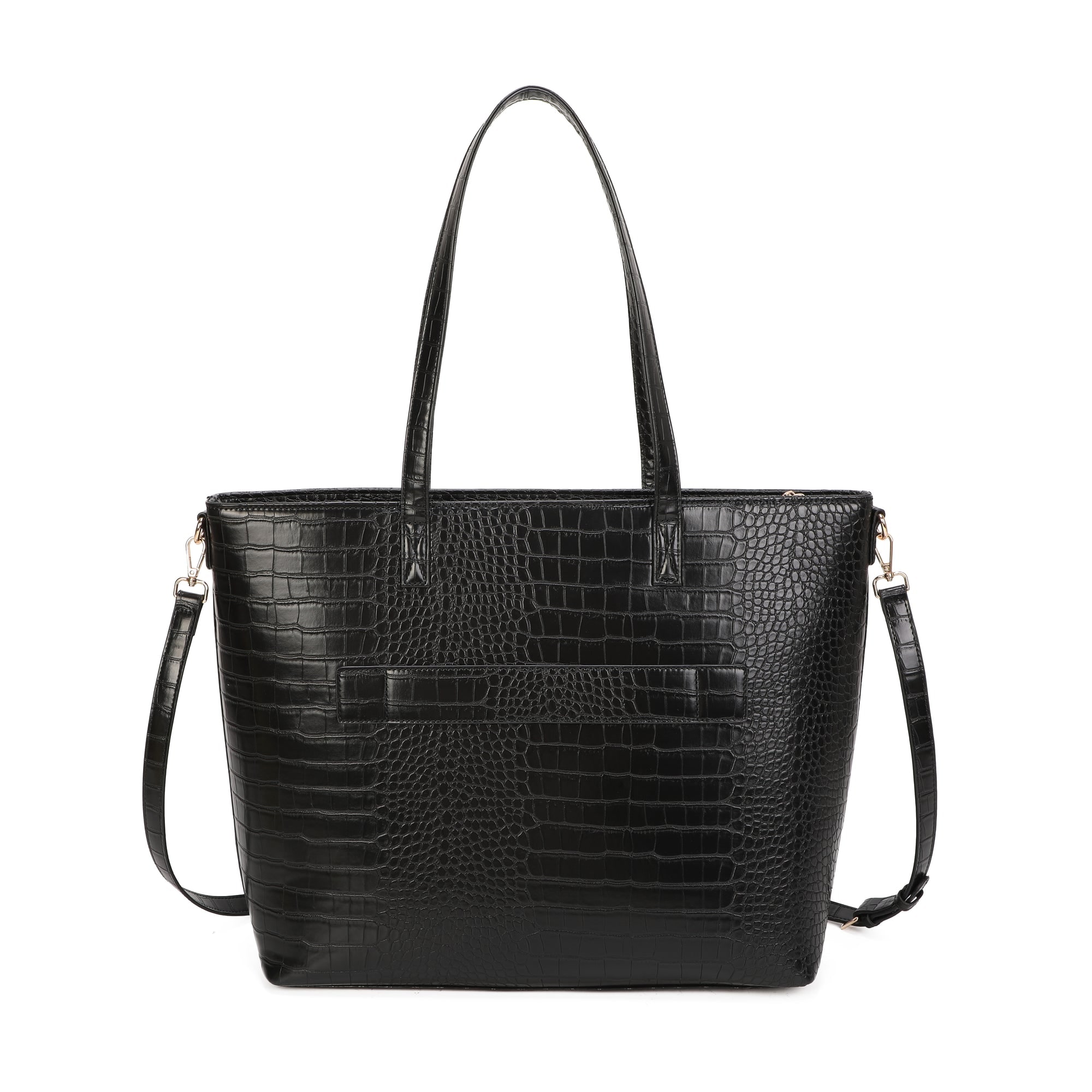 Amber Large Tote Bag - Black view 4