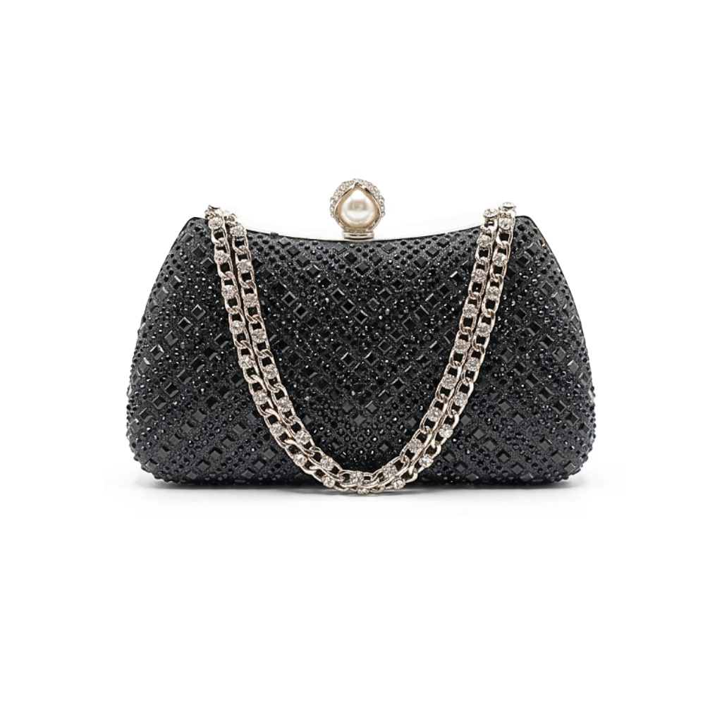 Luna Clutch Bag - Black