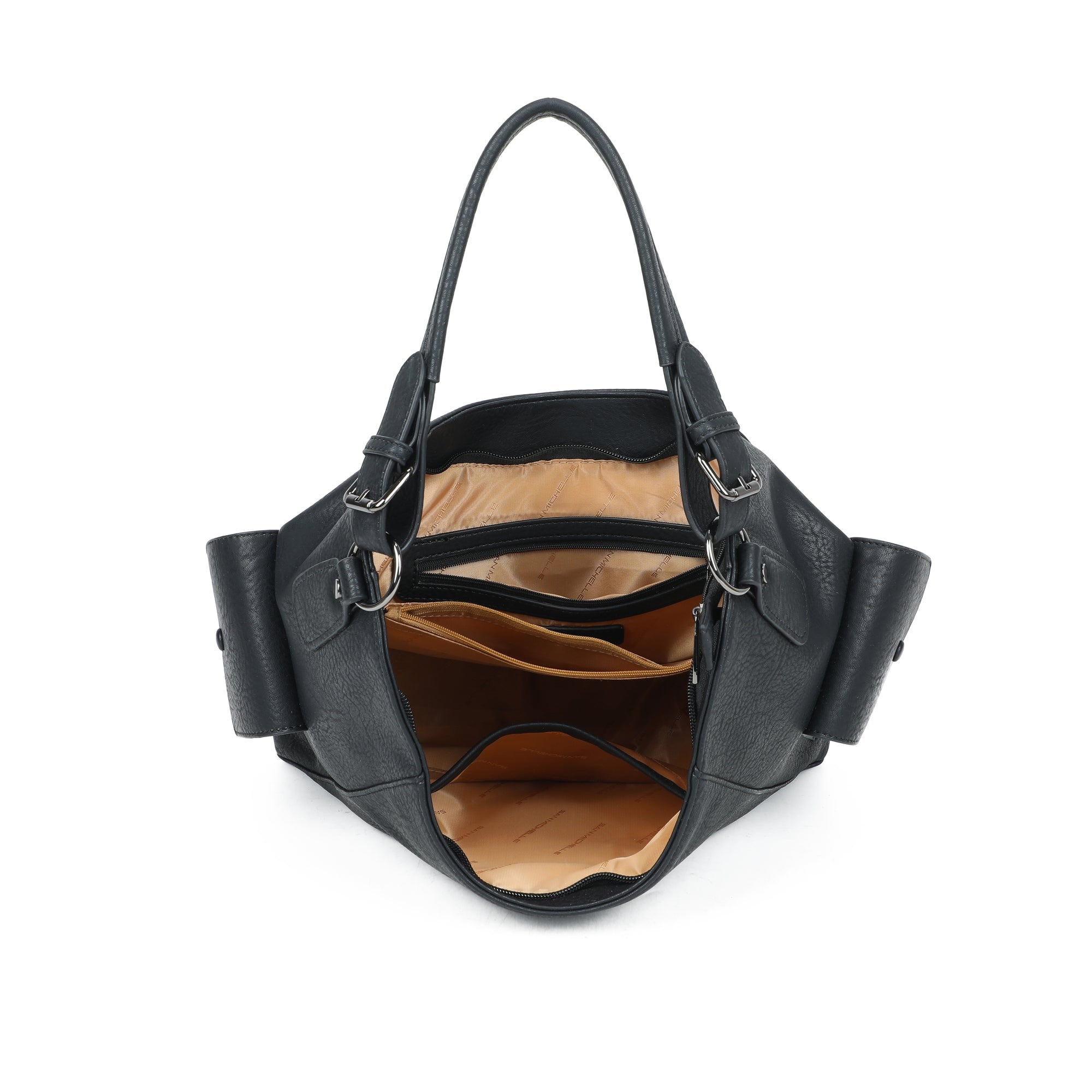 Luna Hobo Bag - Black view 5