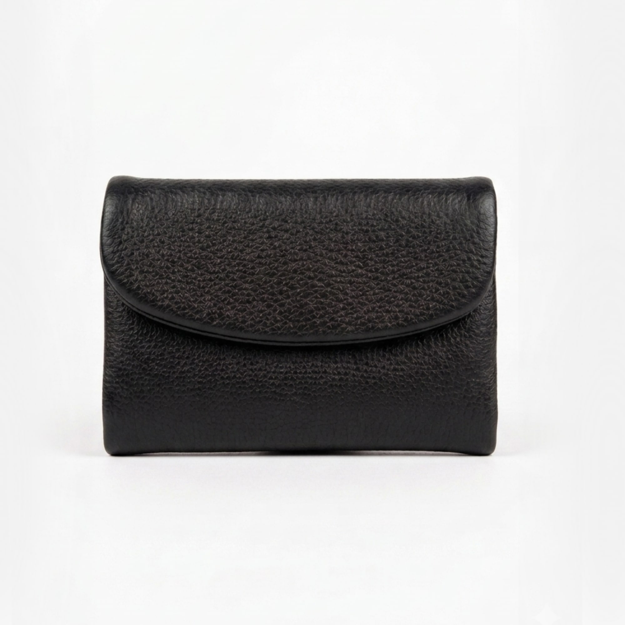Margaret Medium Leather Wallet - Black
