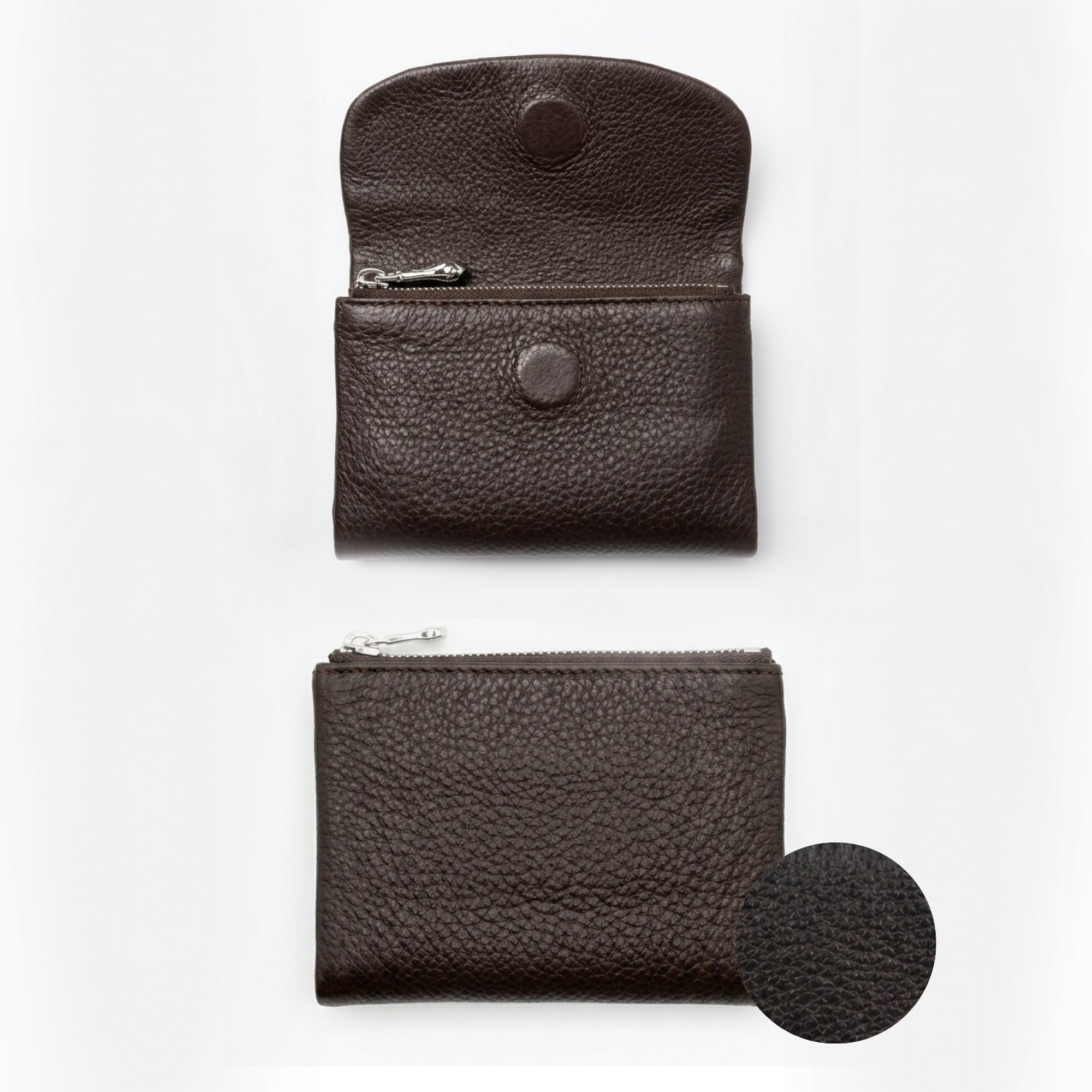 Margaret Medium Leather Wallet - Black view 3
