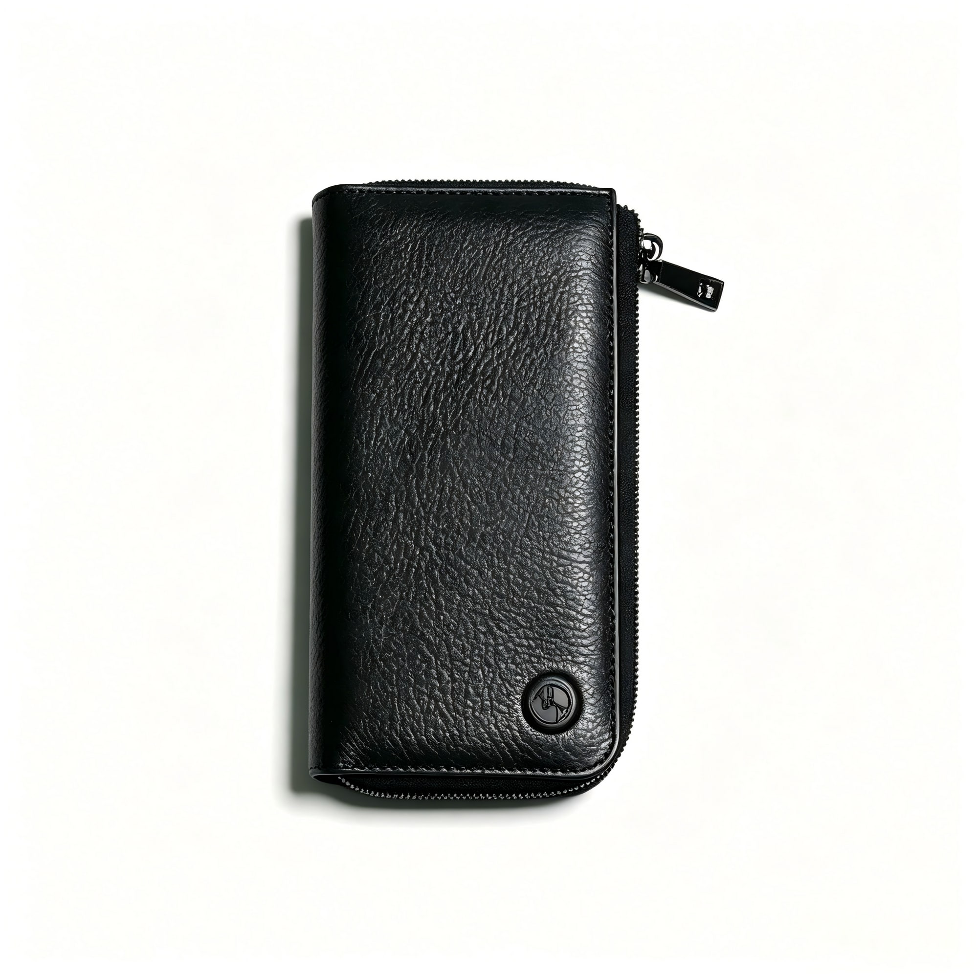 Camden Long Leather Wallet - Black