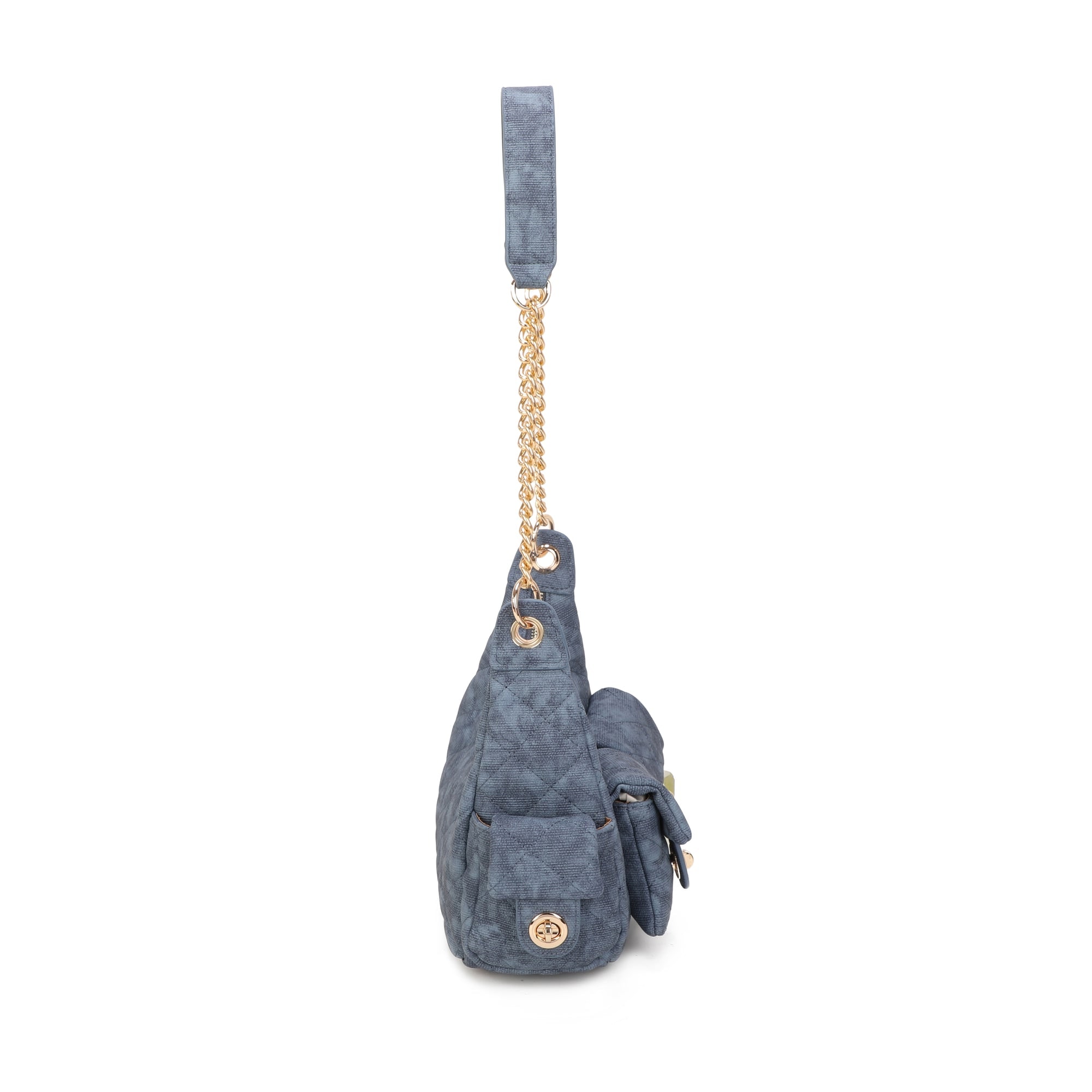 Naomi Shoulder Bag - Denim Blue view 2