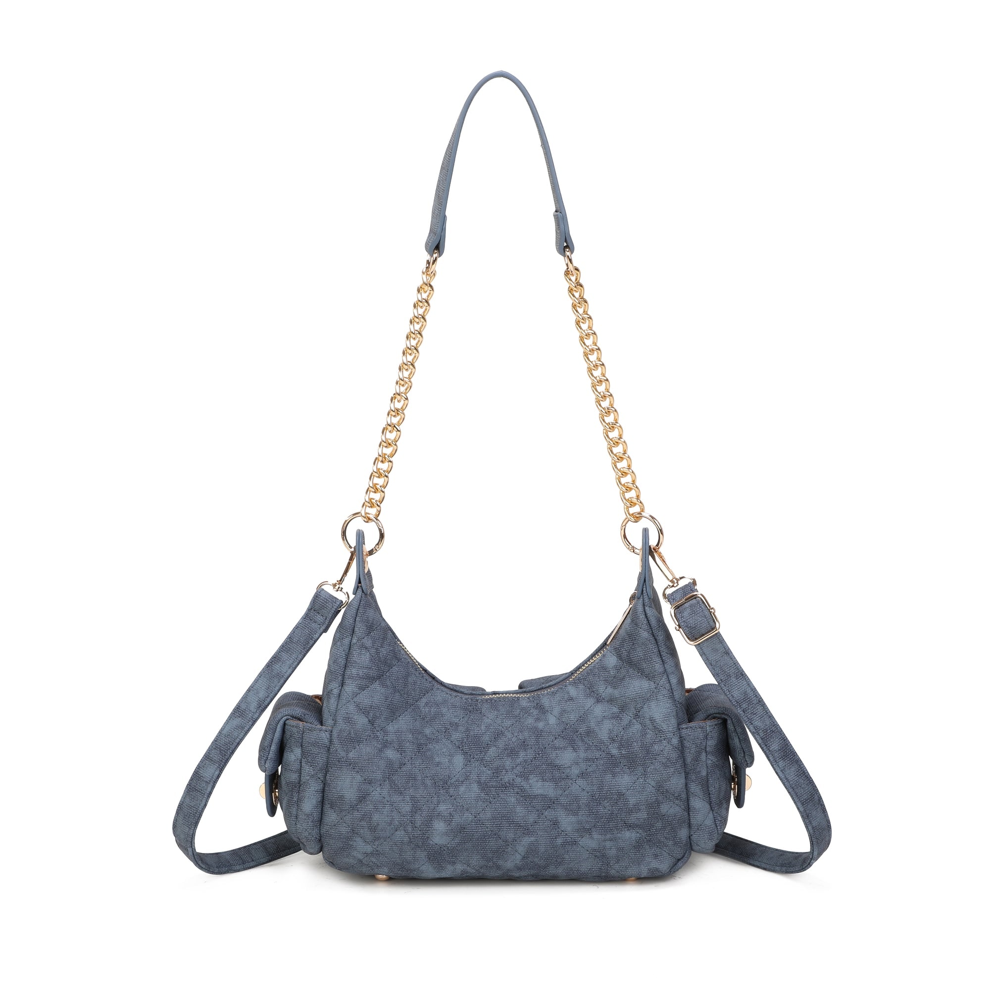 Naomi Shoulder Bag - Denim Blue view 3