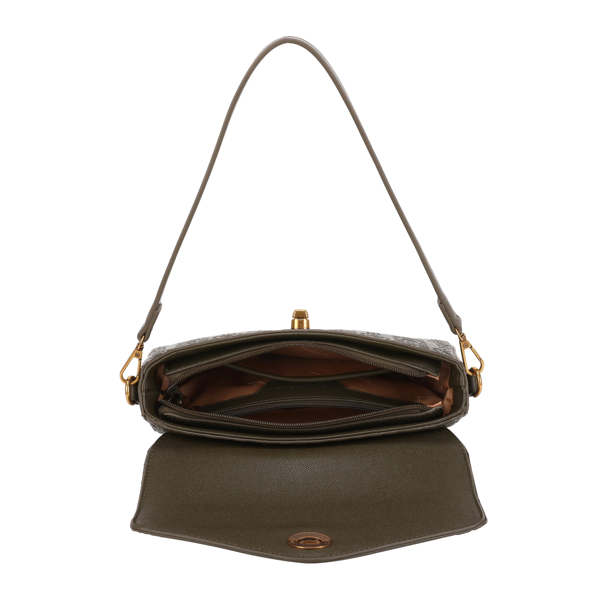 Nelly Shoulder Bag - Dark Olive view 5