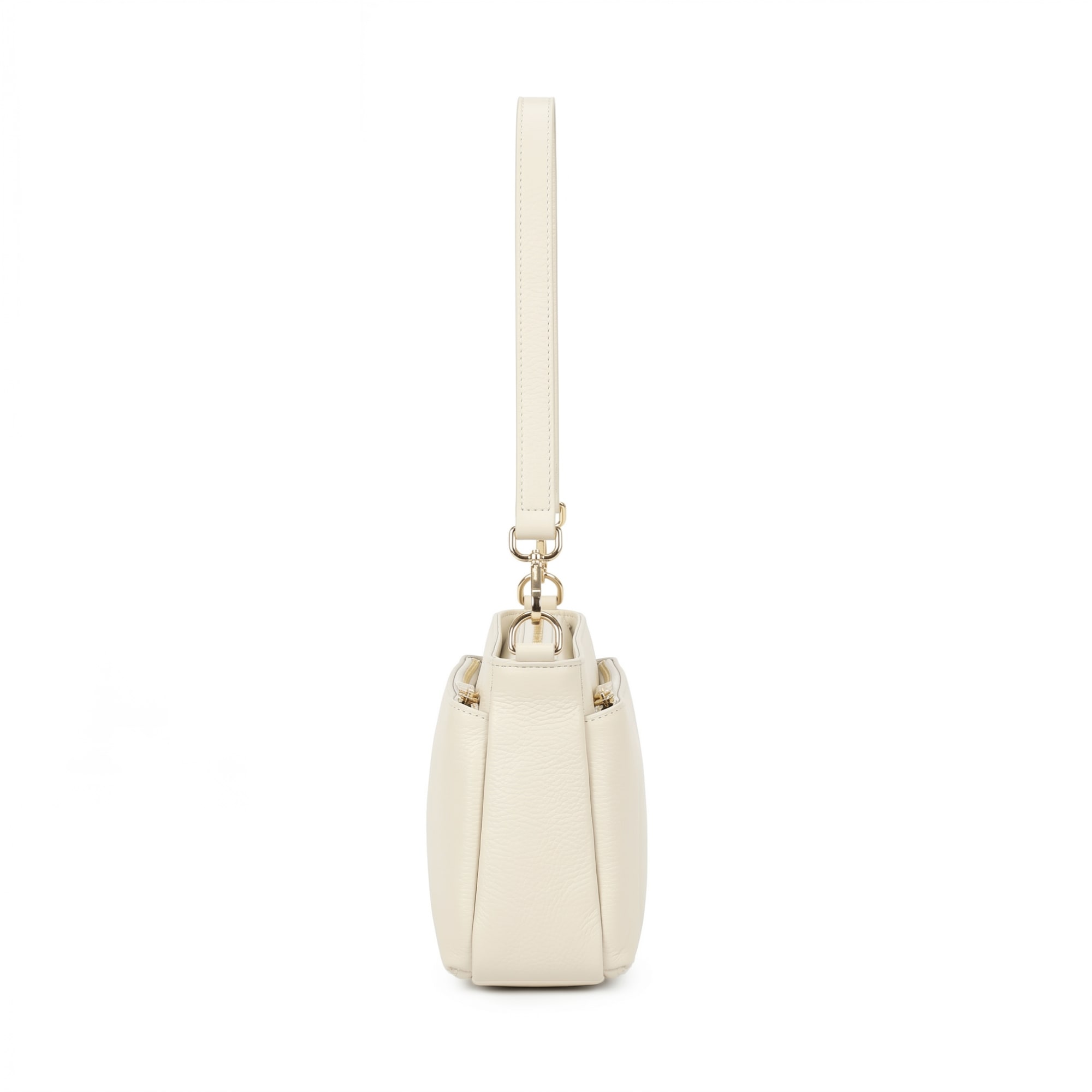 Noelle Leather Shoulder Bag - Cream view 3