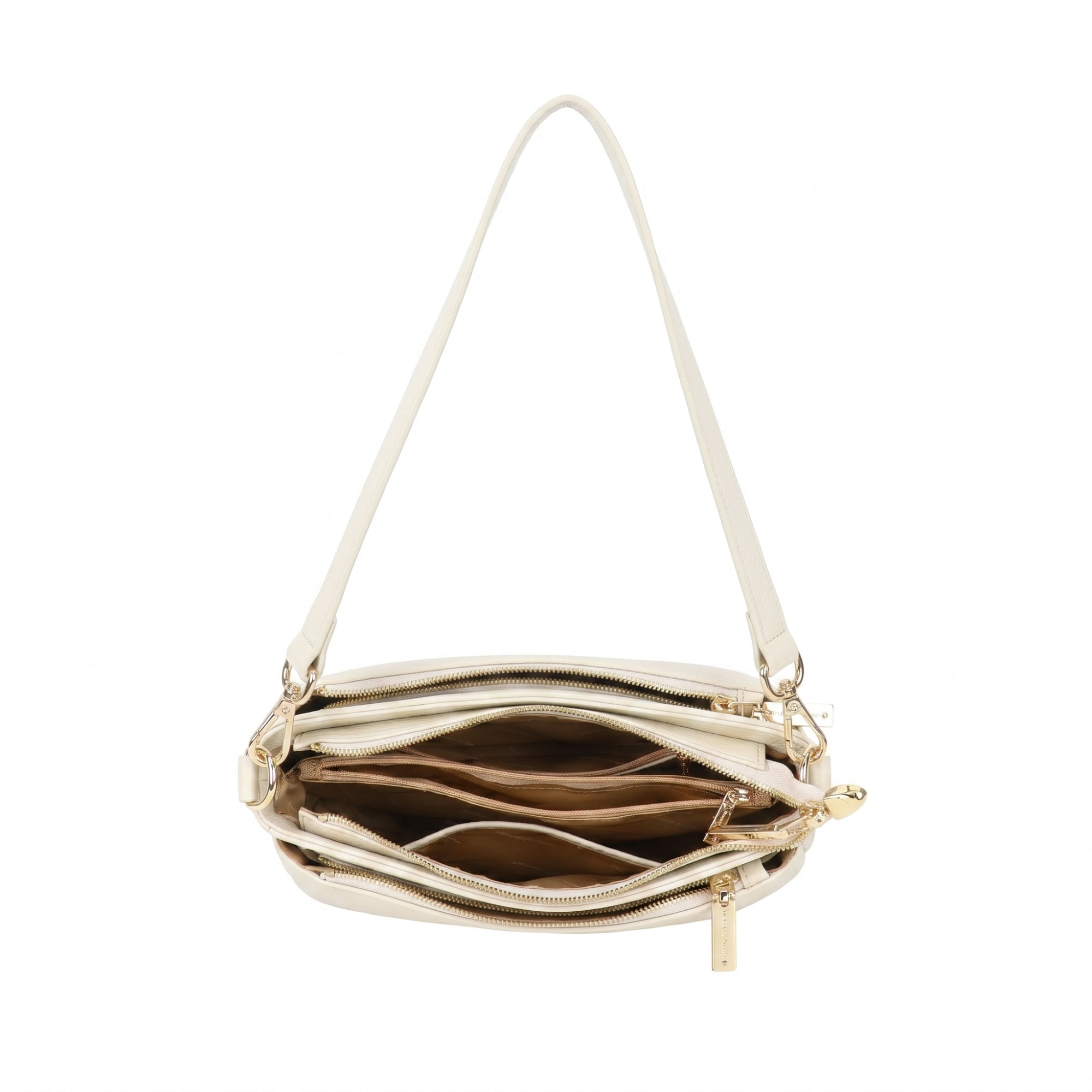 Noelle Leather Shoulder Bag - Cream view 5