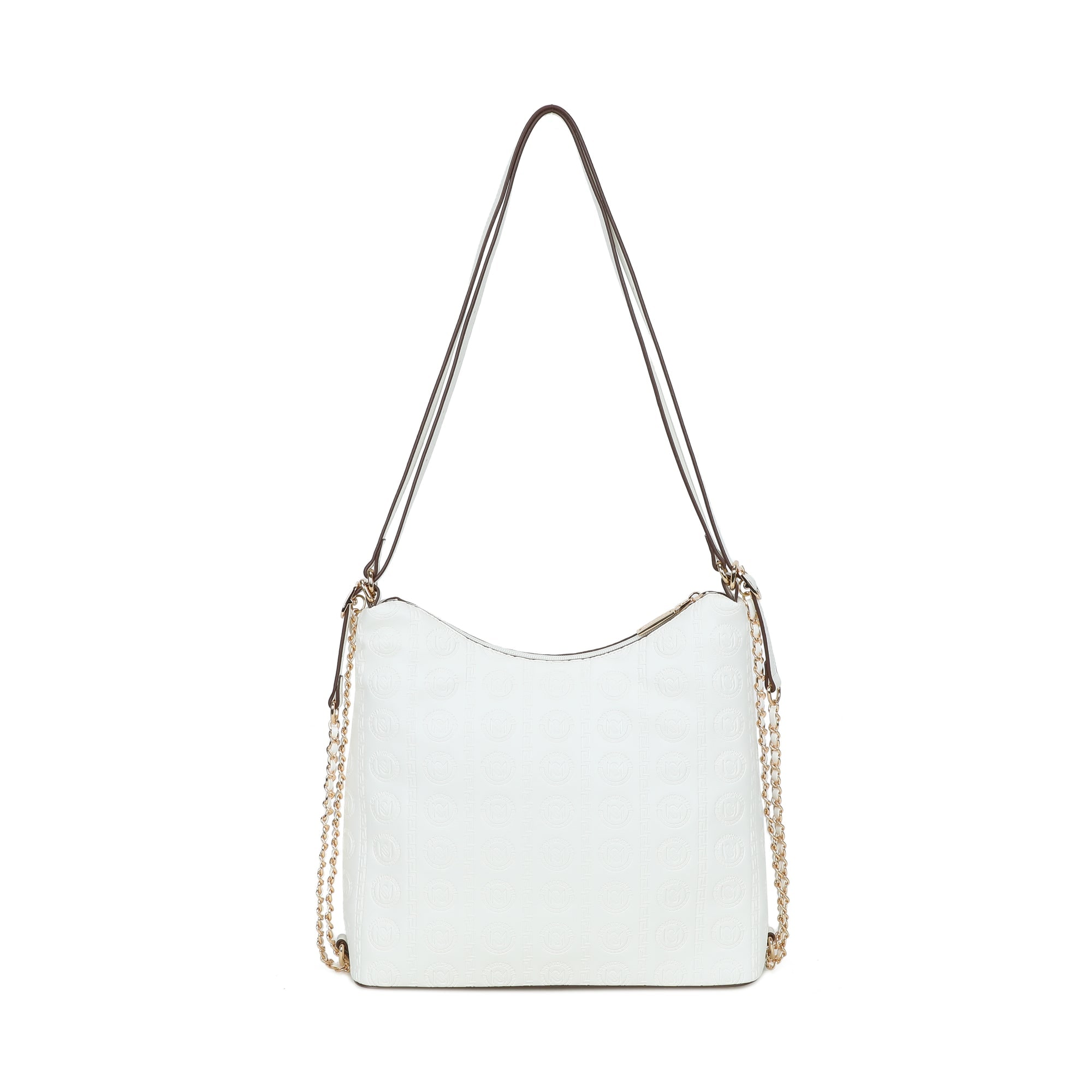 Nora Two-Way Hobo Bag - White view 3