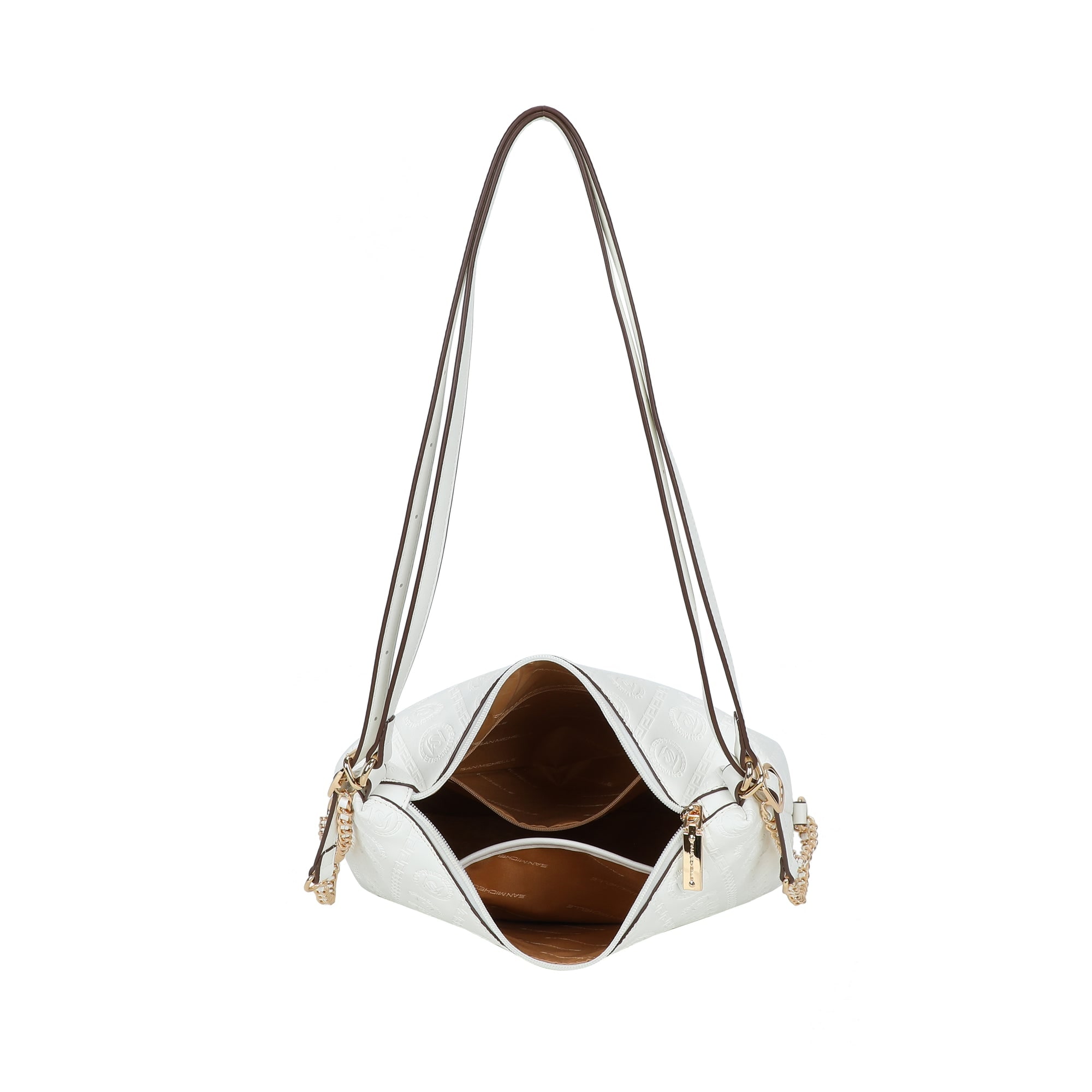 Nora Two-Way Hobo Bag - White view 4