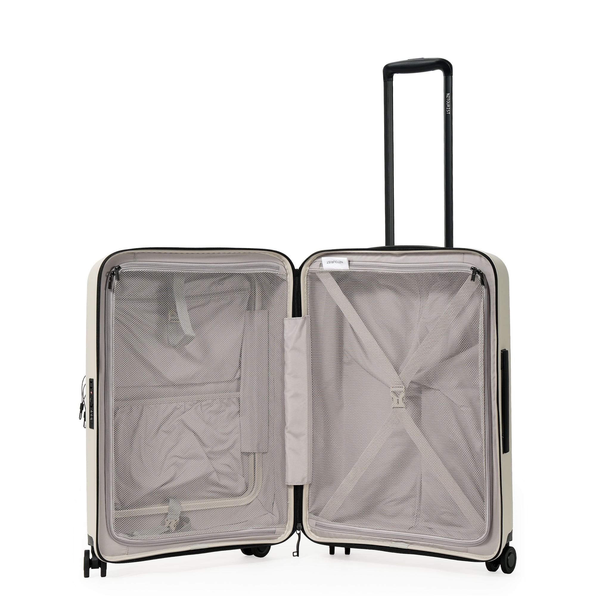 NZTourist Primo Dual Open 66cm Suitcase - Beige view 4