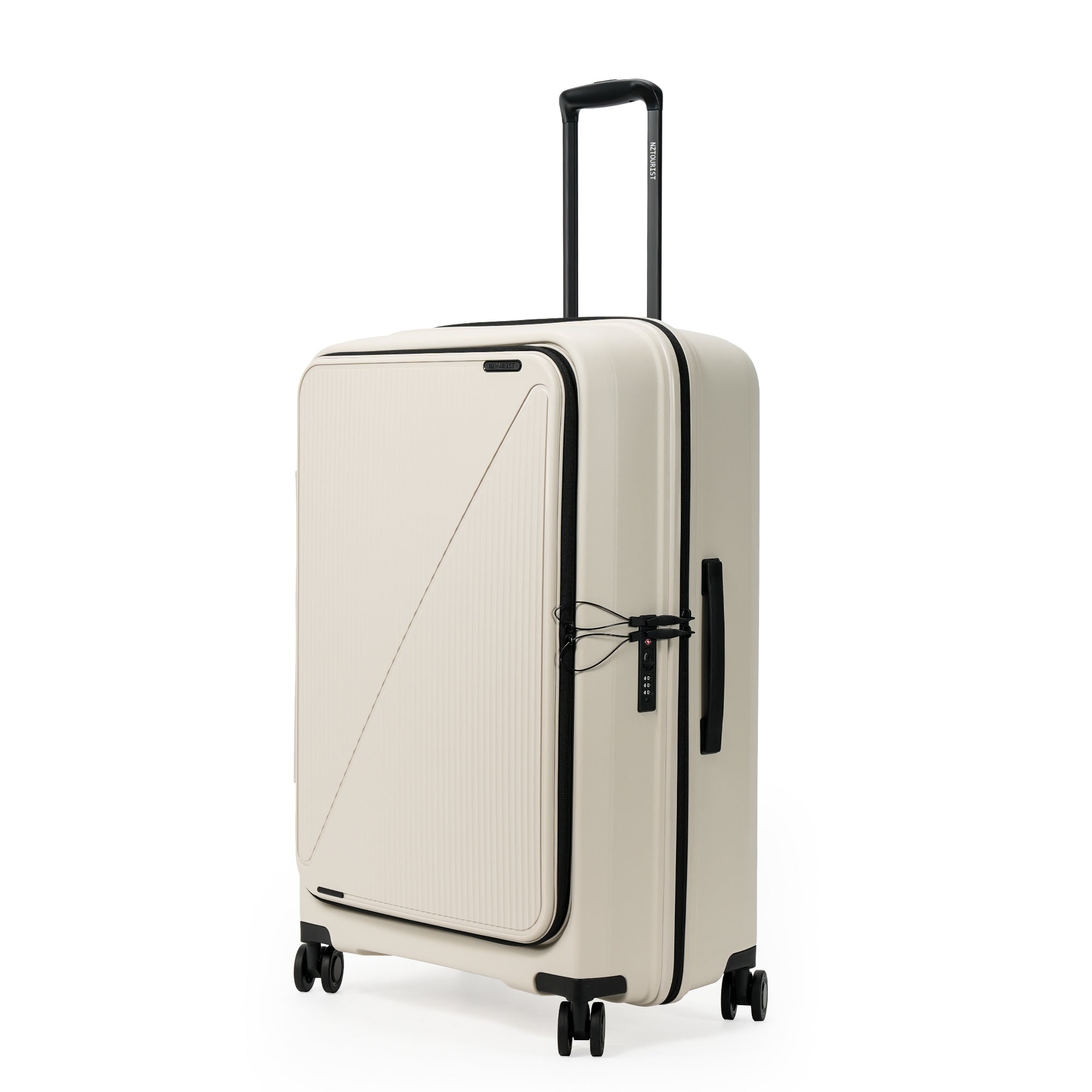 NZTourist Primo Dual Open 77cm Suitcase - Beige view 5