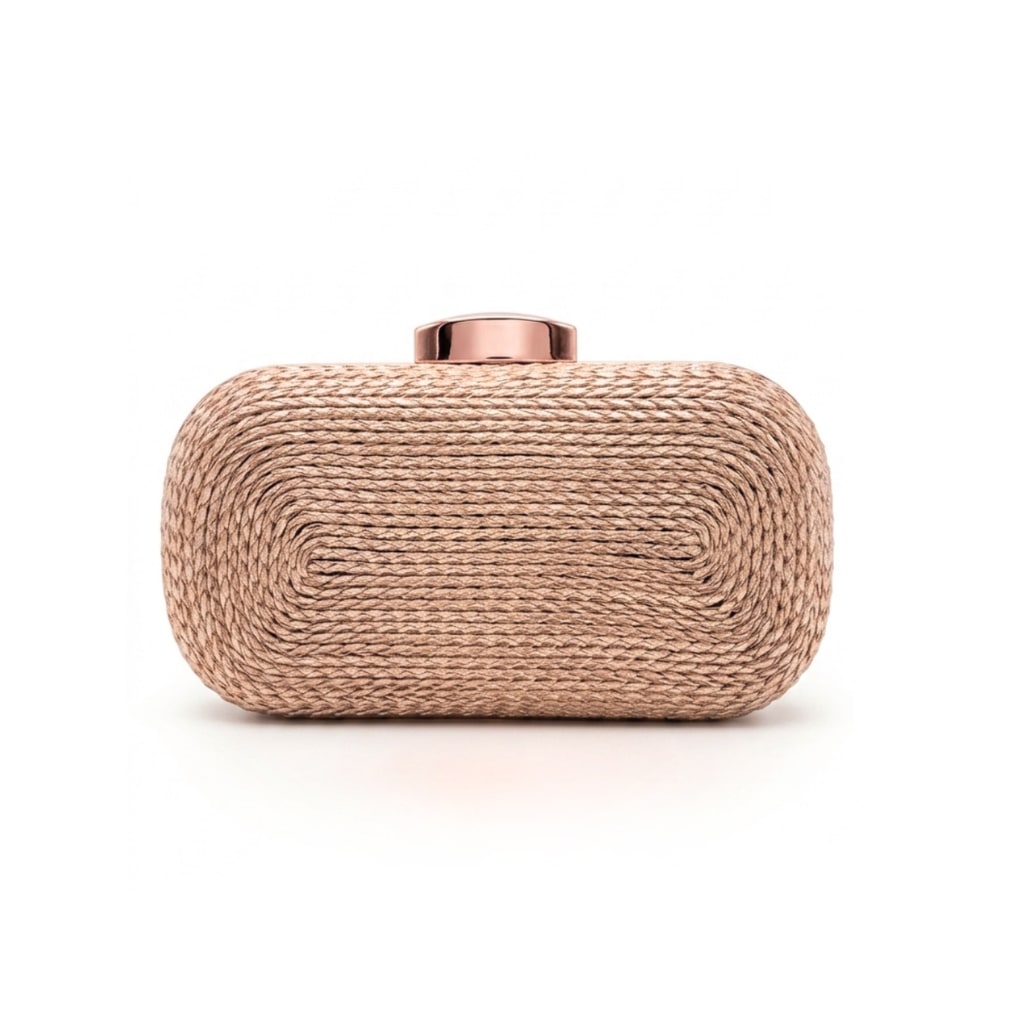 Ola Clutch Bag - Rose Gold