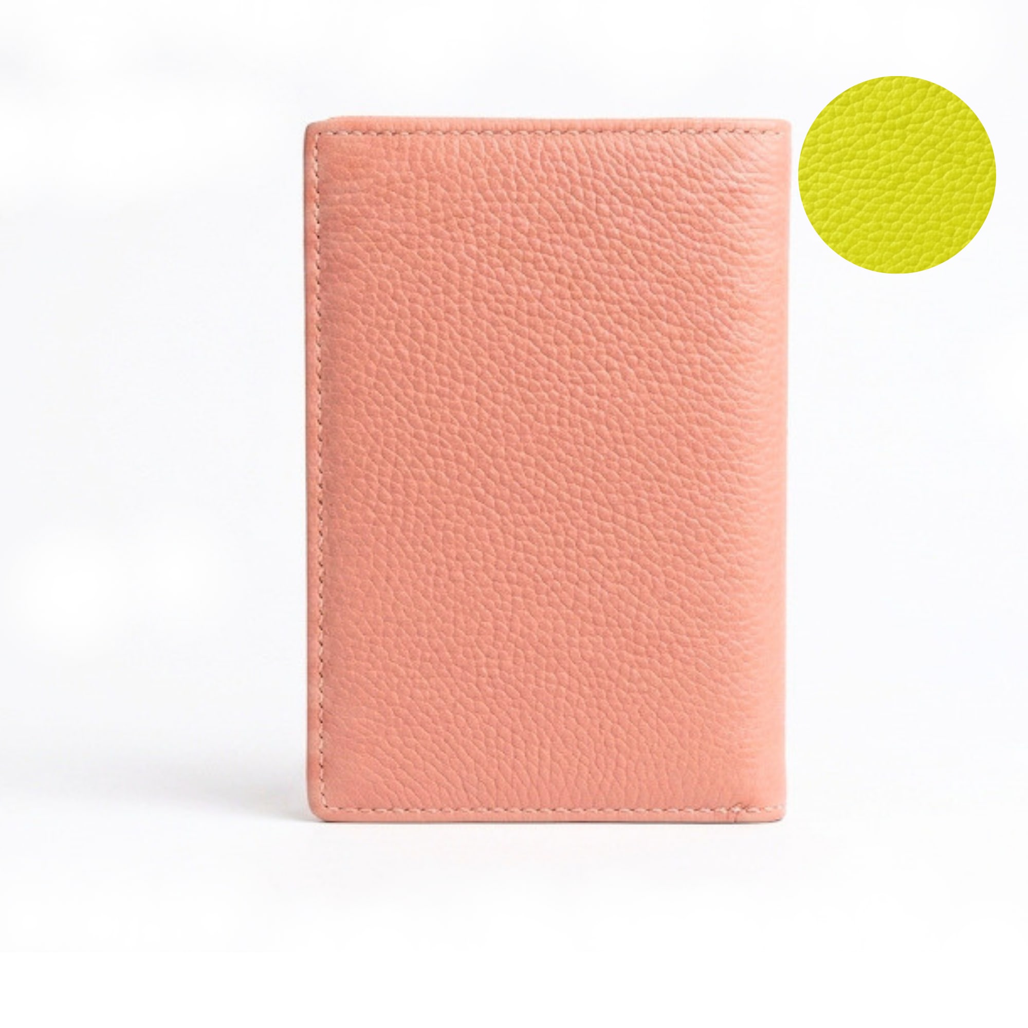 Parker Leather Passport Wallet - Salmon Pink view 12