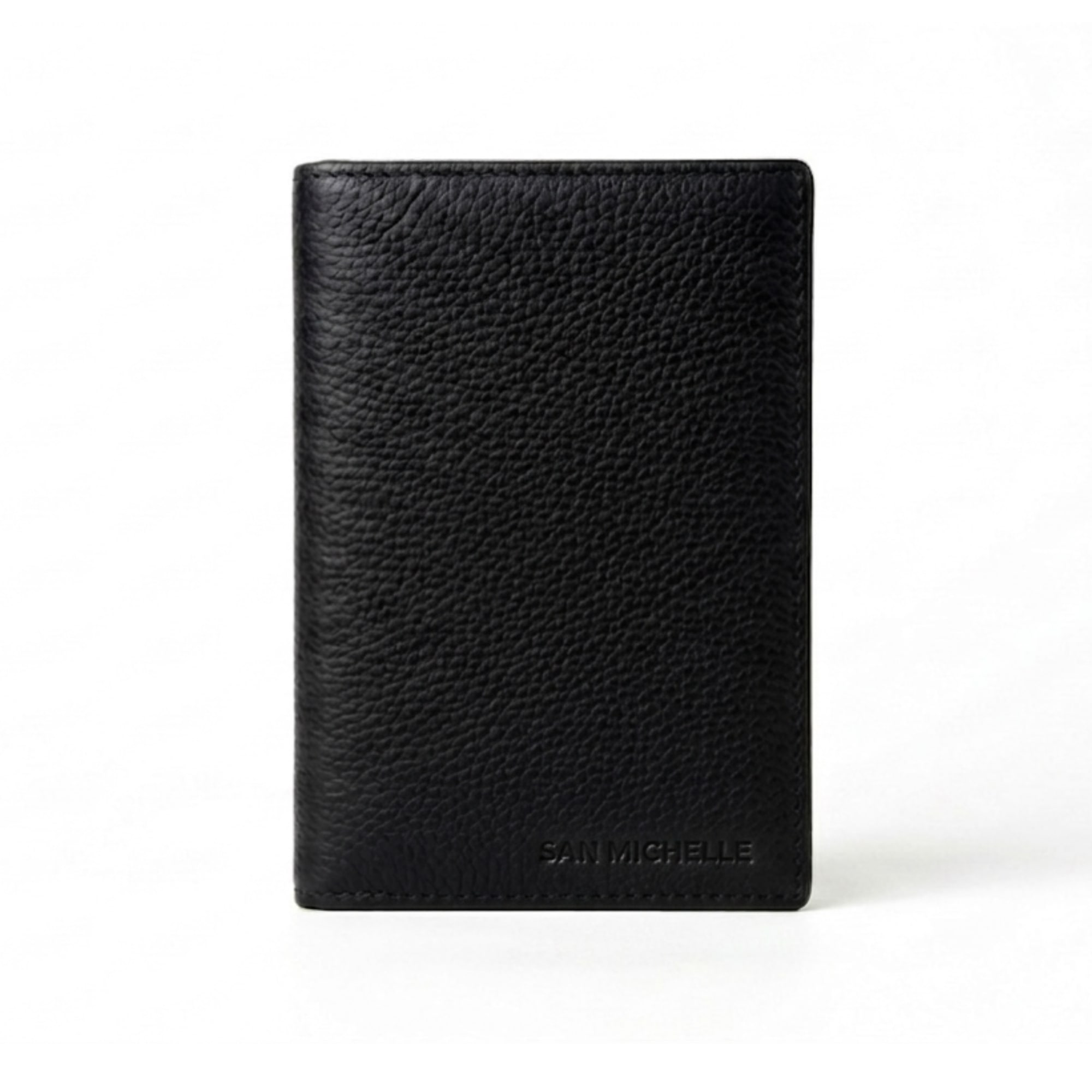Parker Leather Passport Wallet - Black
