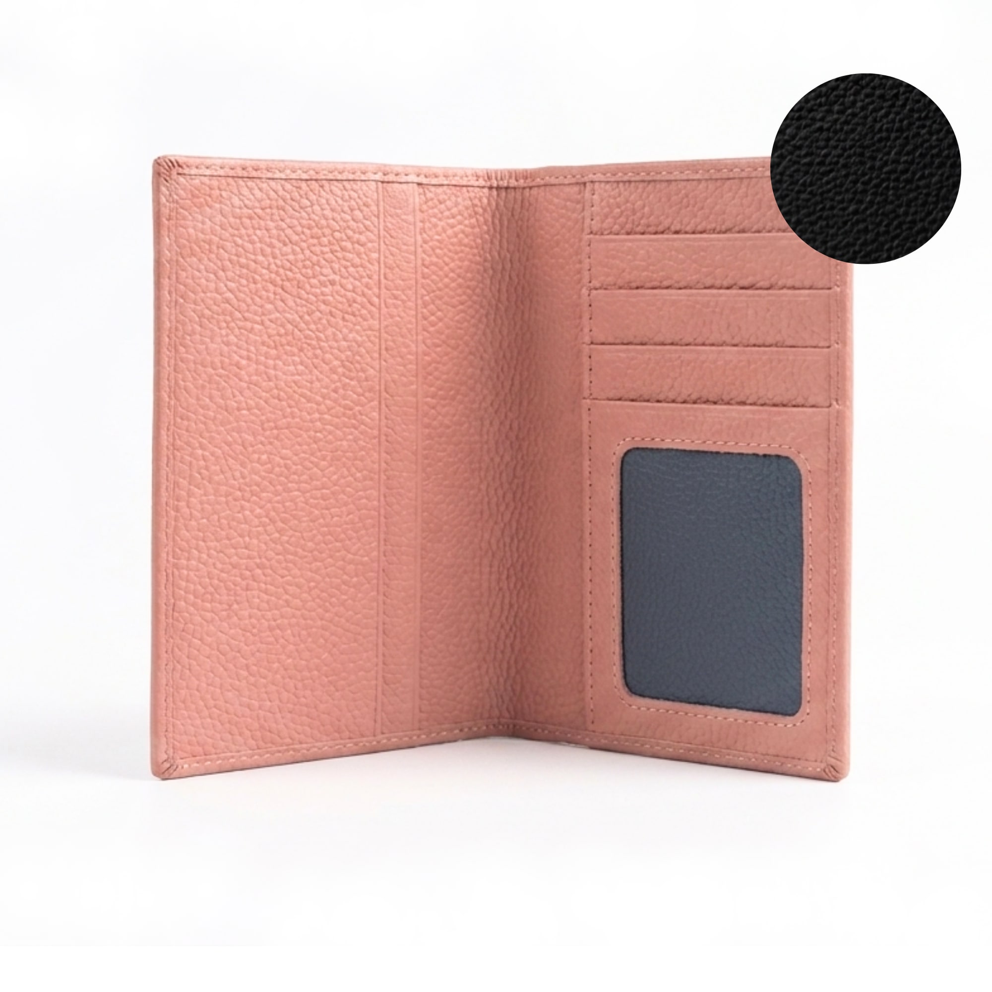 Parker Leather Passport Wallet - Salmon Pink view 15