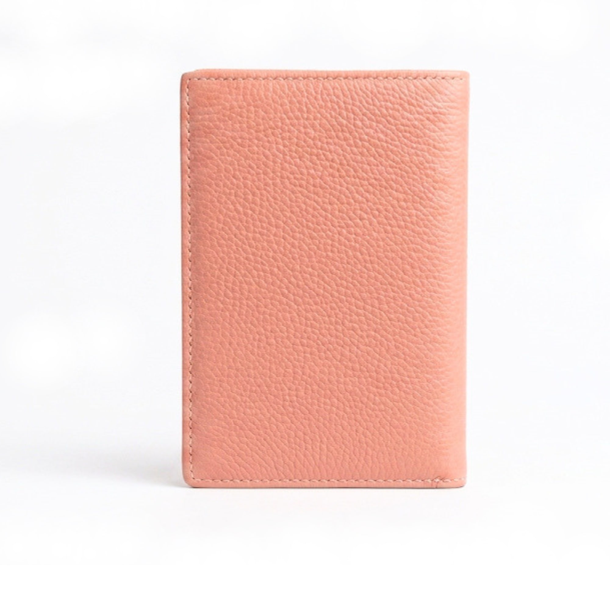 Parker Leather Passport Wallet - Salmon Pink view 3