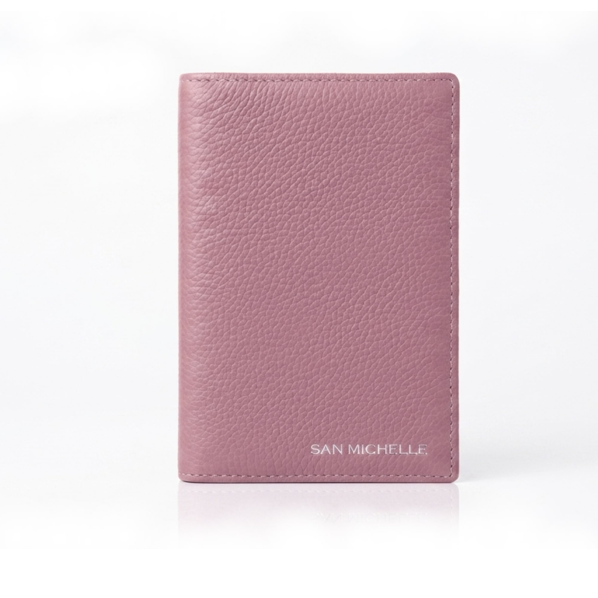 Parker Leather Passport Wallet - Mauve