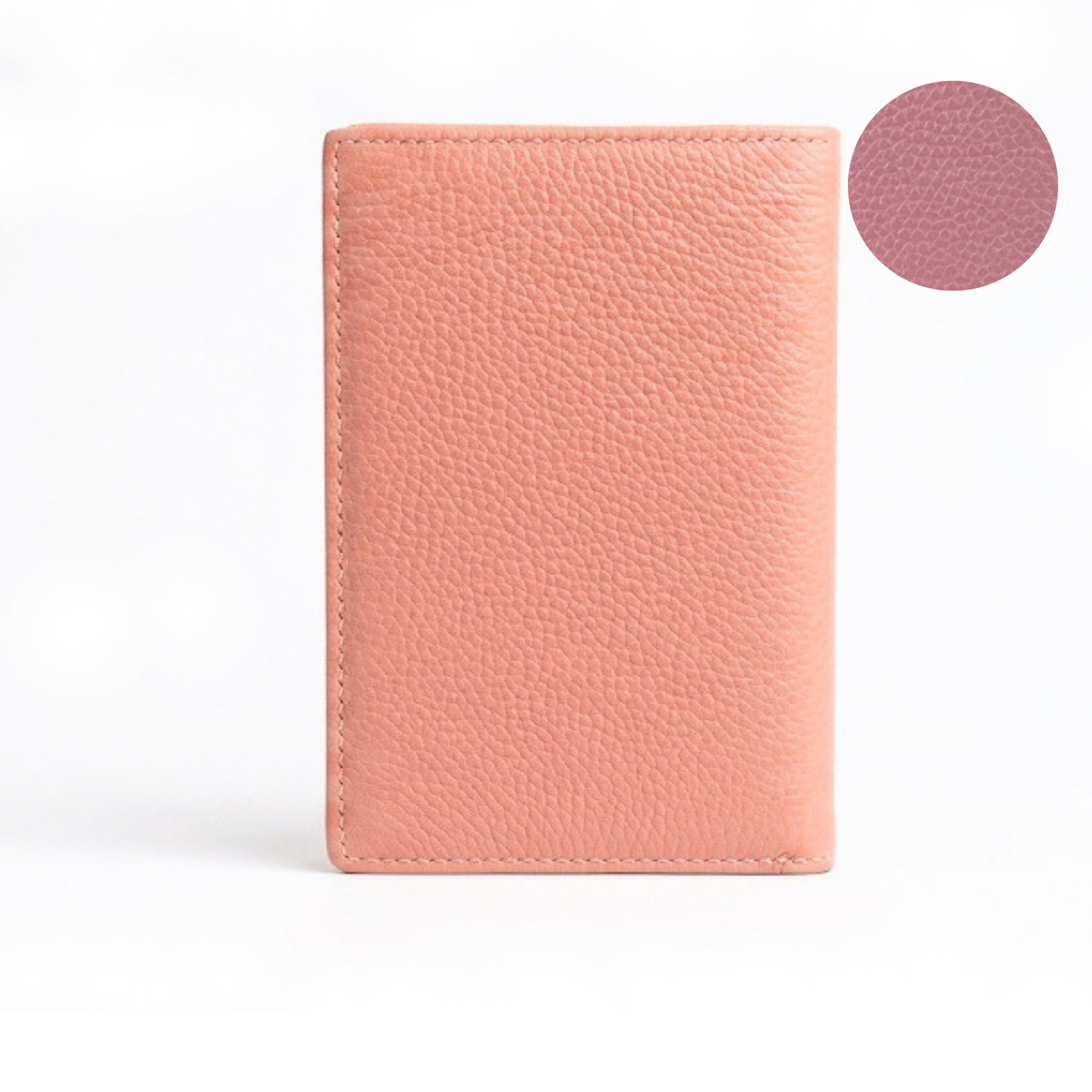 Parker Leather Passport Wallet - Salmon Pink view 6