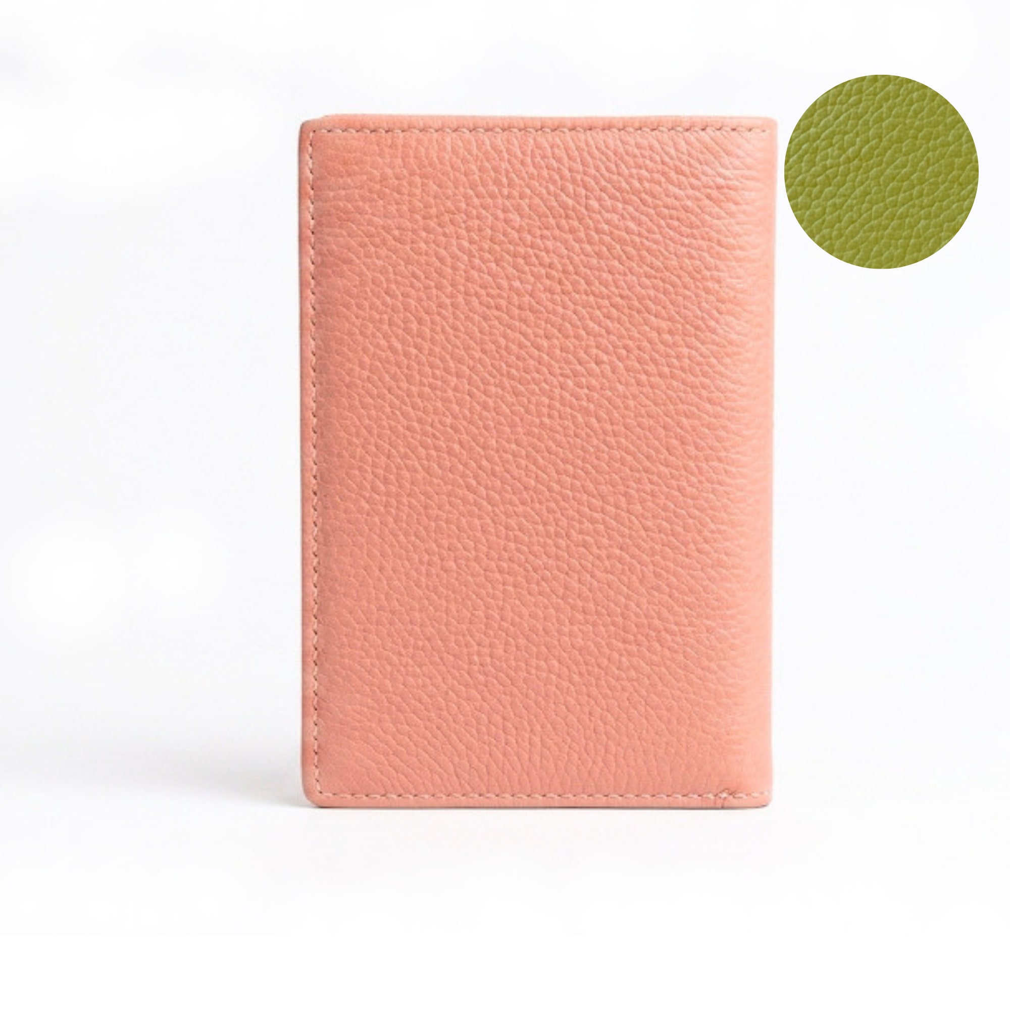 Parker Leather Passport Wallet - Salmon Pink view 9