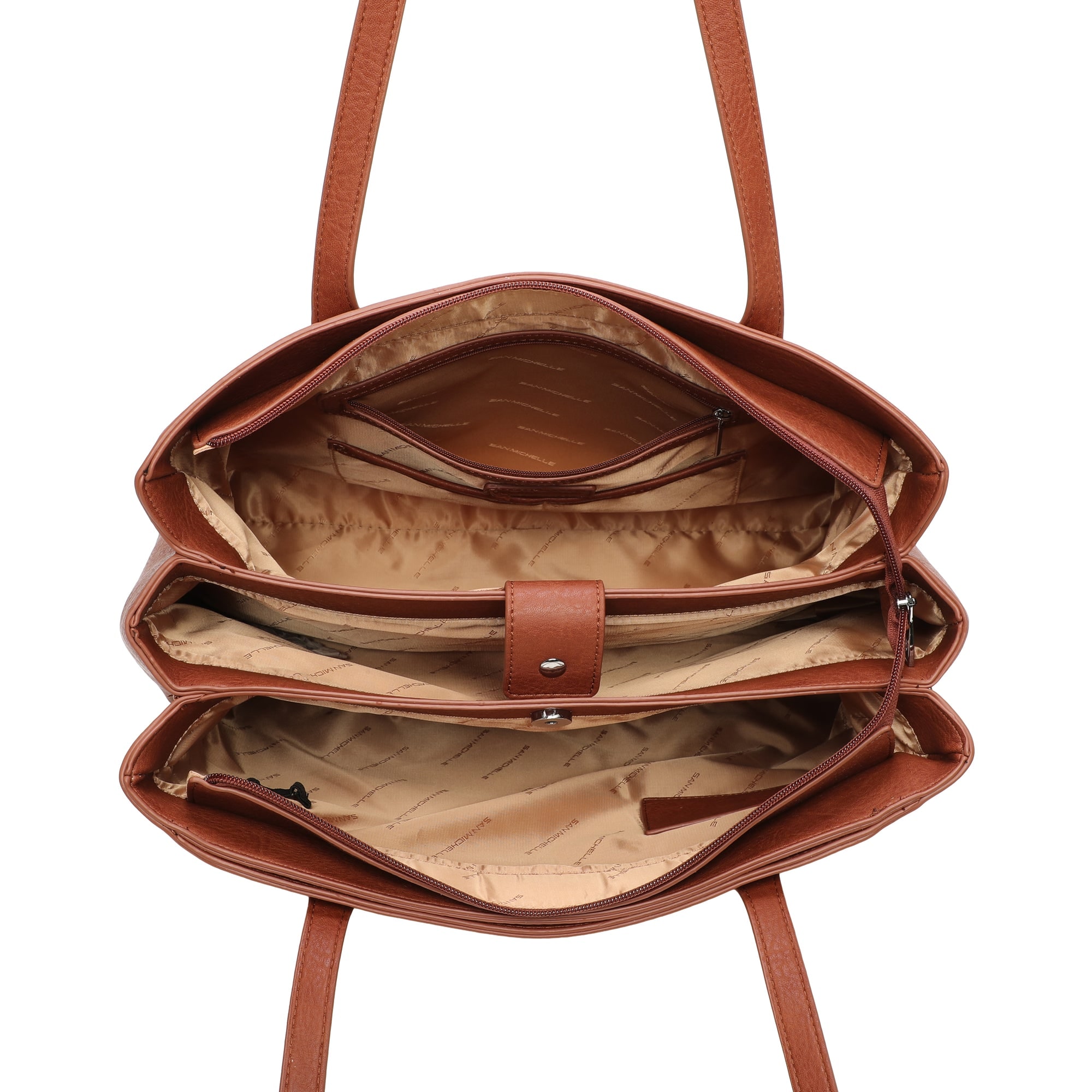 Penny Tote Bag-Rust view 4