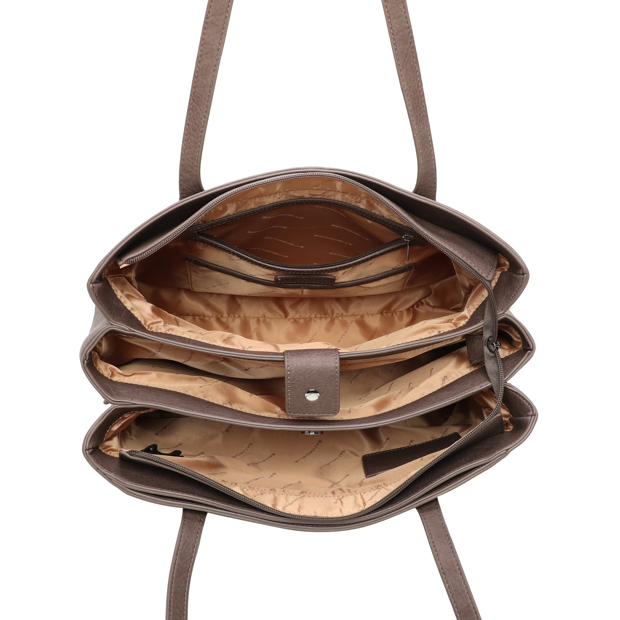 Penny Tote Bag-Taupe view 4