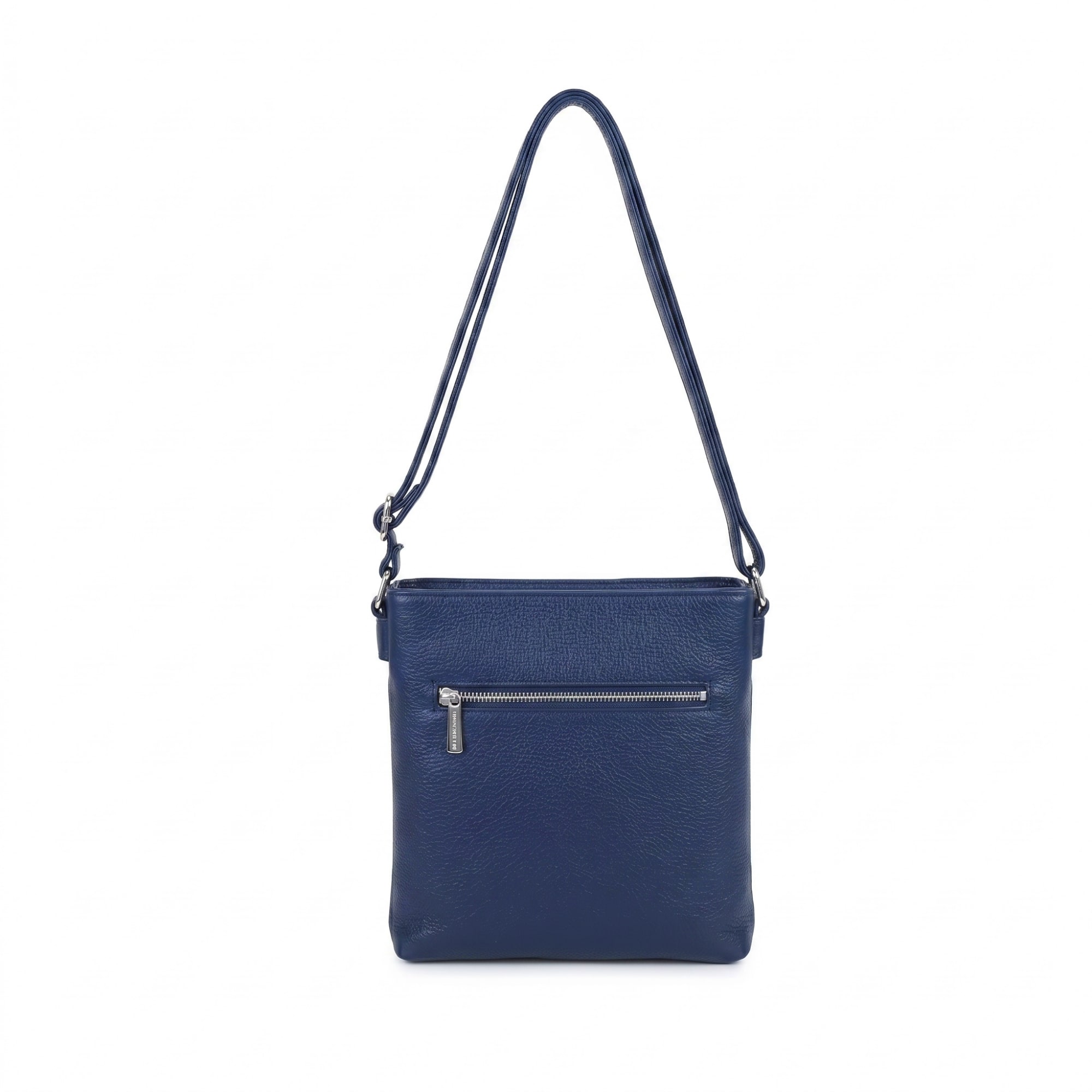 Polly Leather Crossbody Bag - Dark Blue view 3