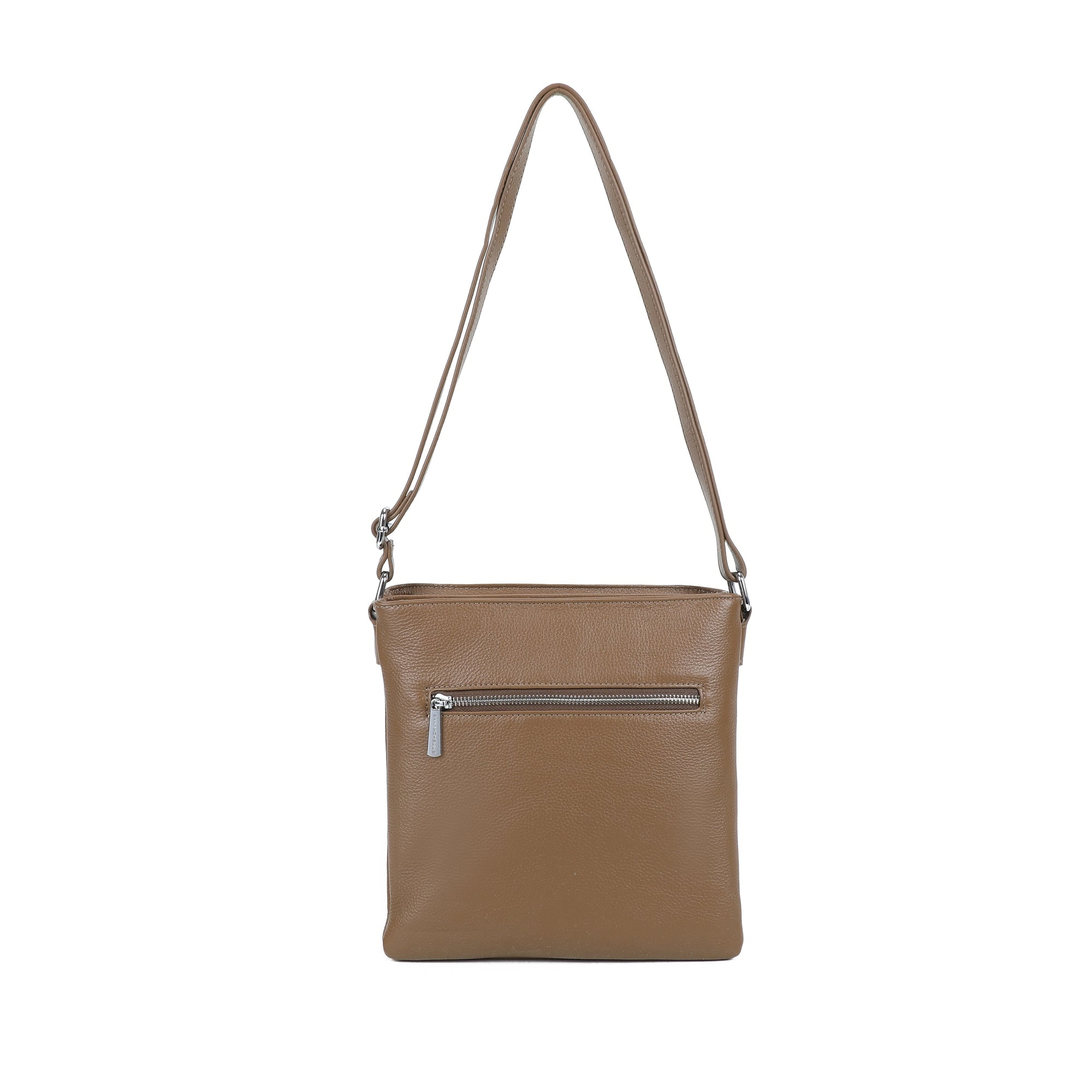 Polly Leather Crossbody Bag - Deep Taupe view 3