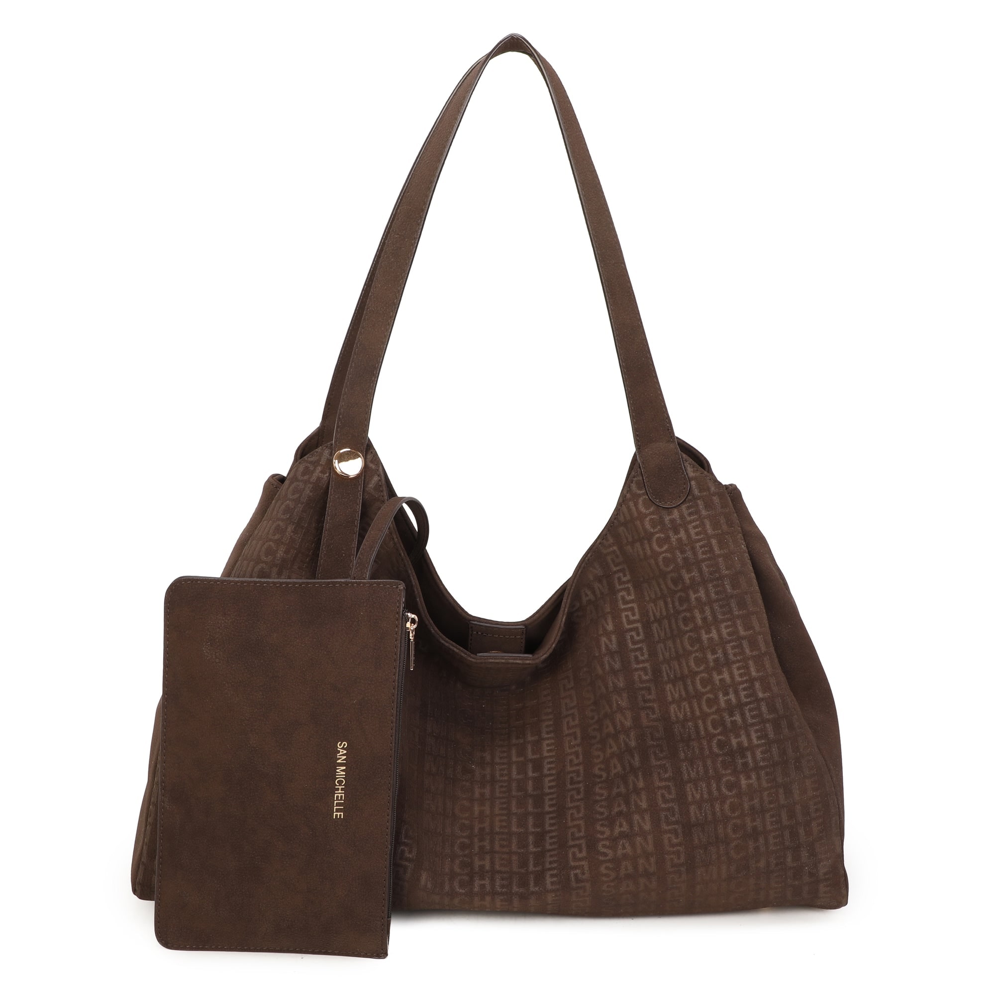 Reva Suede Hobo Bag - Coffee