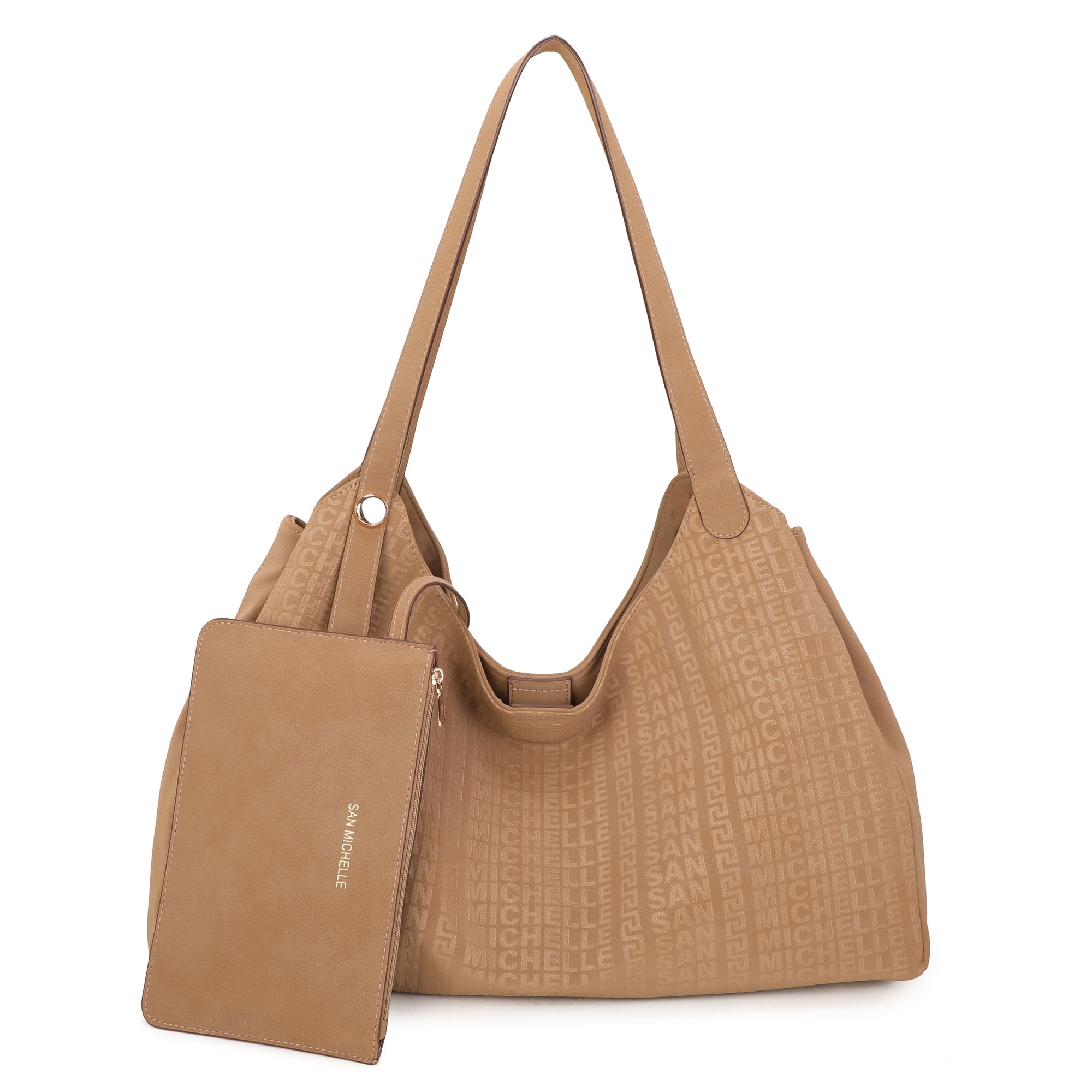 Reva Suede Hobo Bag - Tan