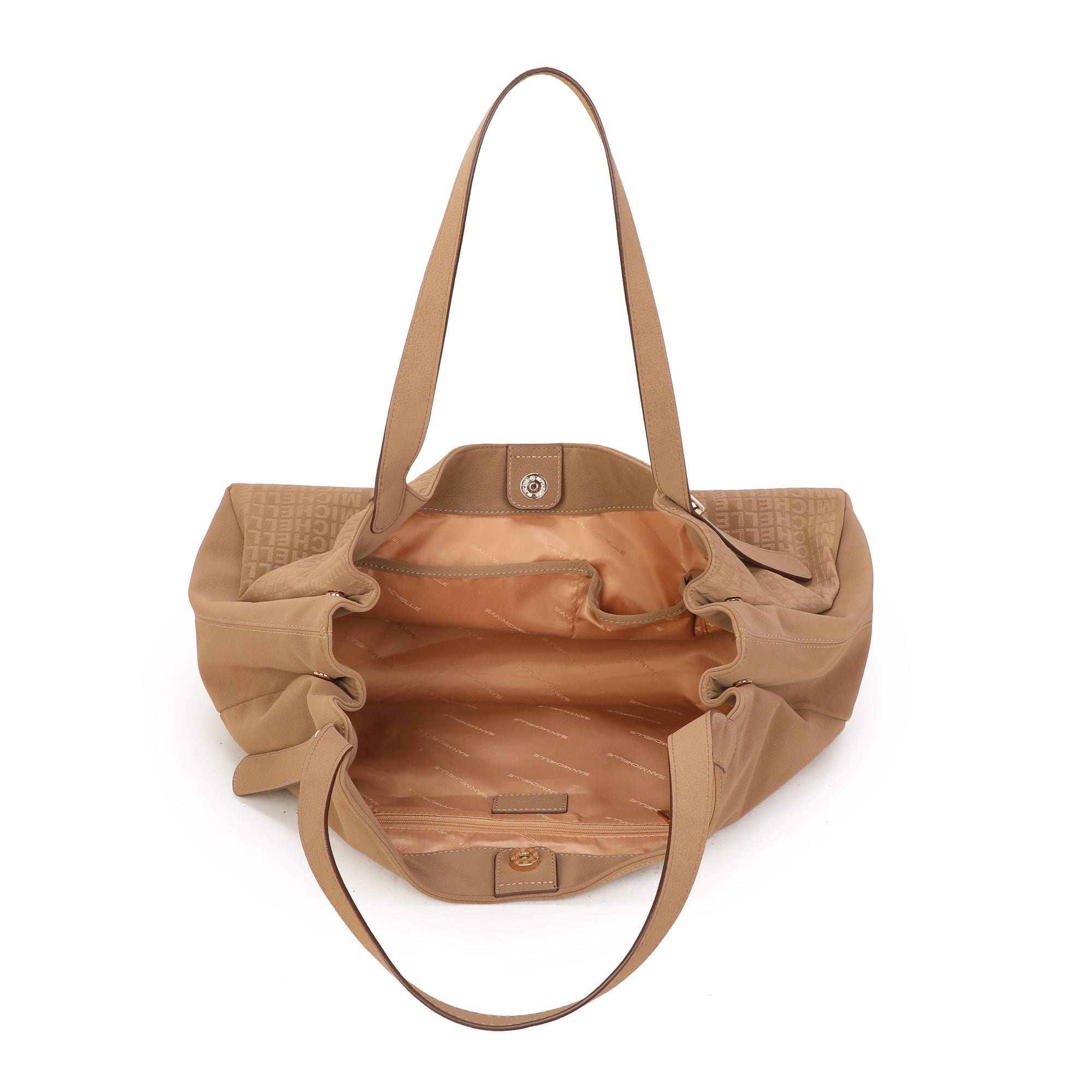 Reva Suede Hobo Bag - Tan view 4