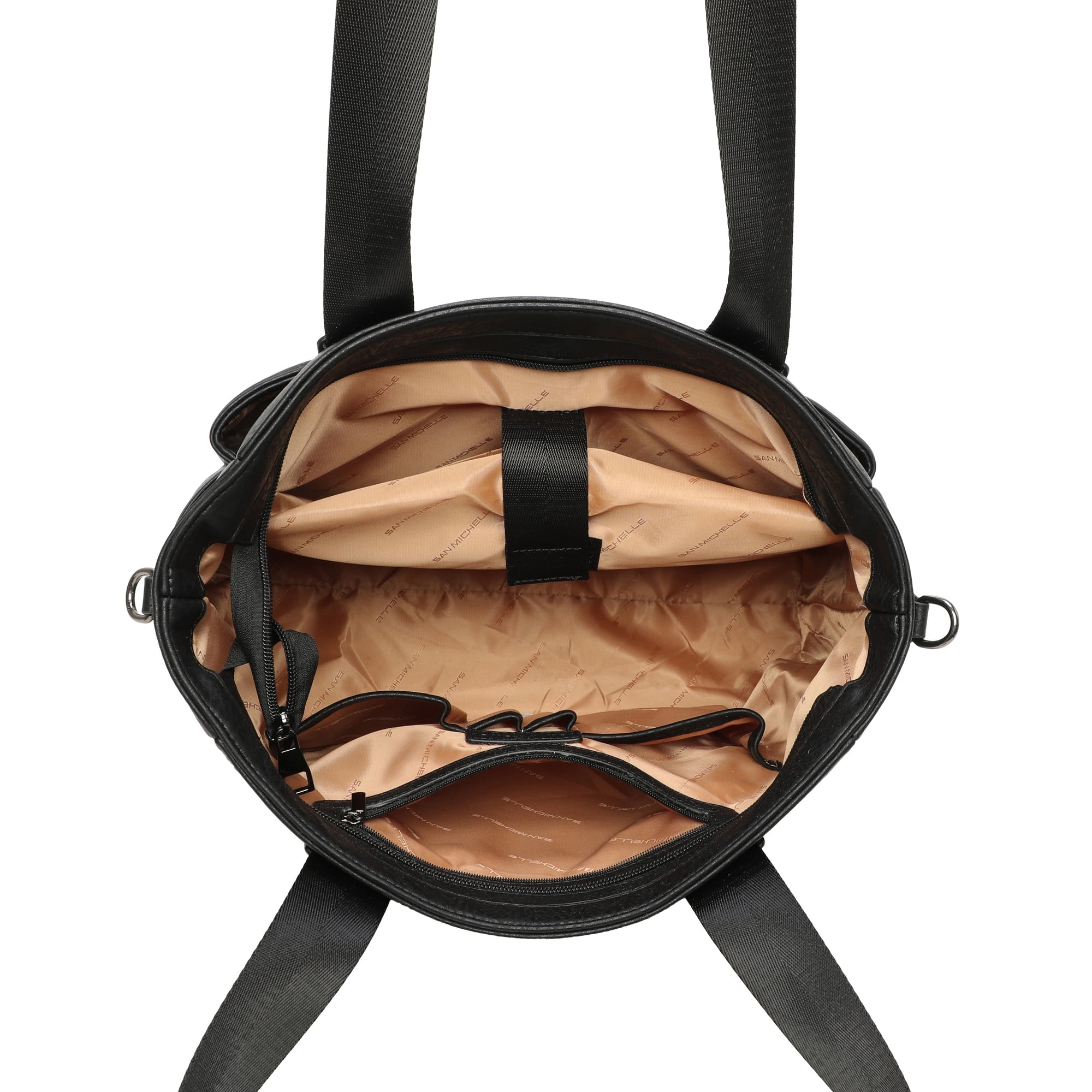 Riley Tote Bag-Black view 4