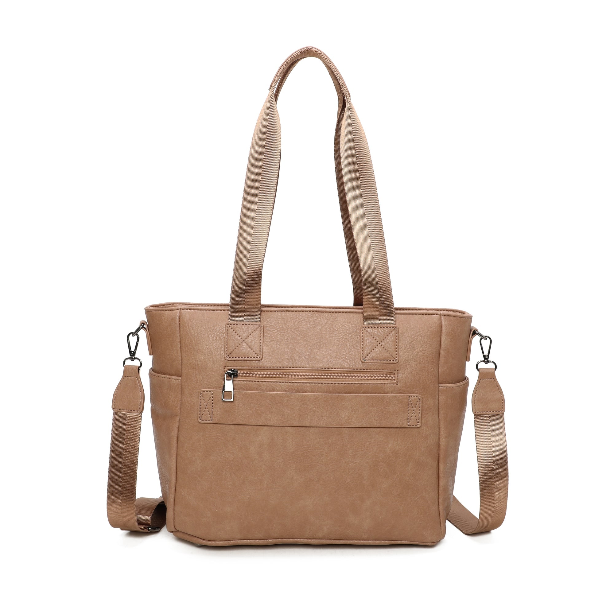 Riley Tote Bag-Camel view 3