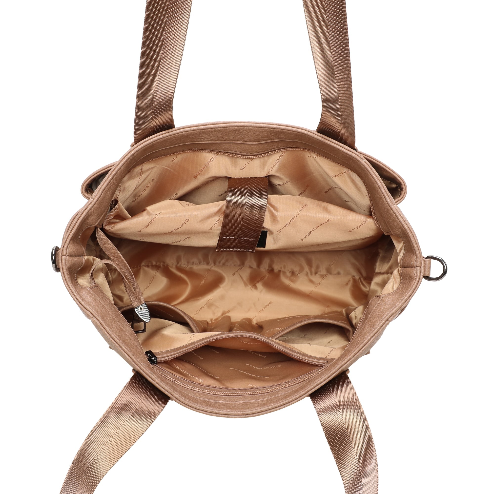 Riley Tote Bag-Camel view 4