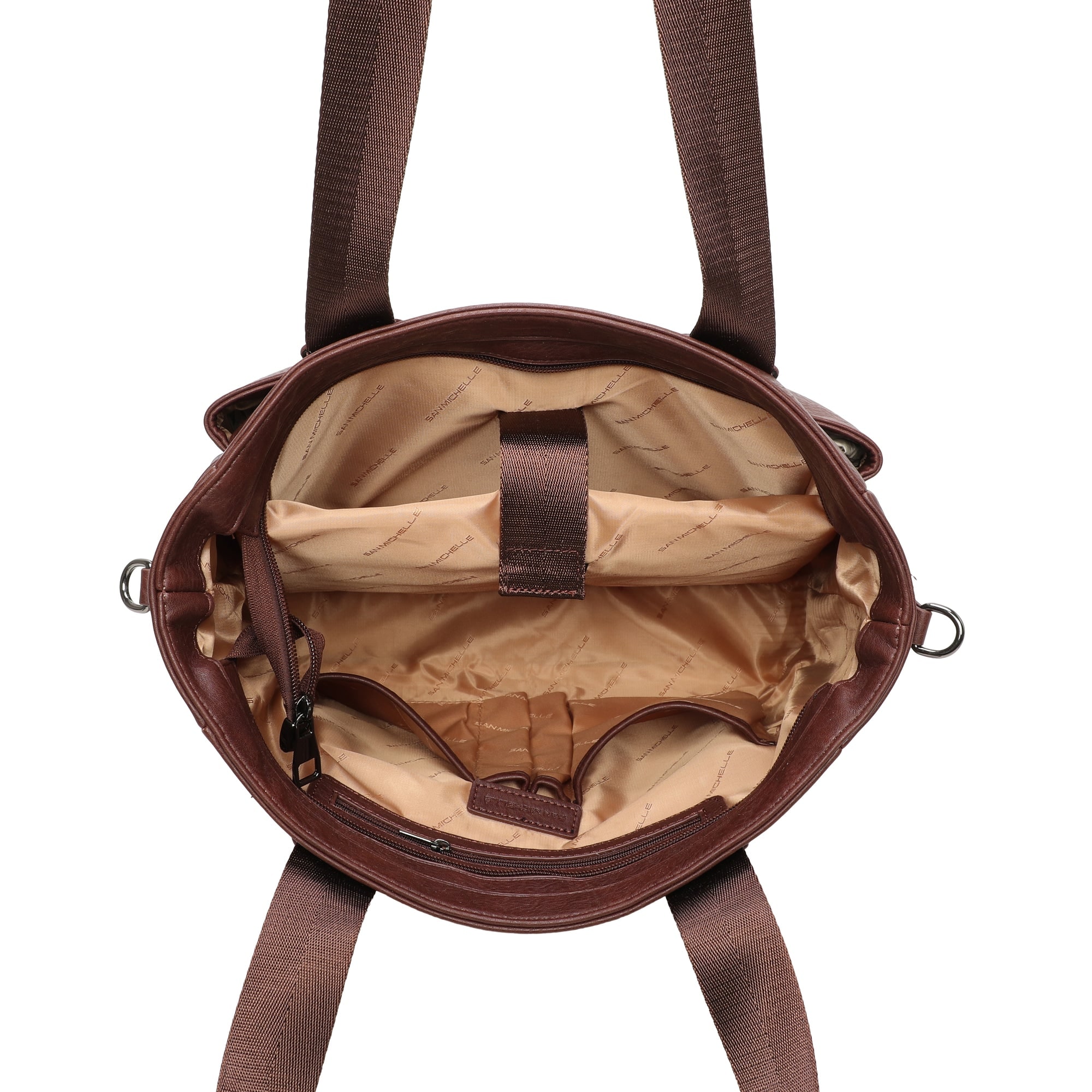 Riley Tote Bag-Chestnut Brown view 4