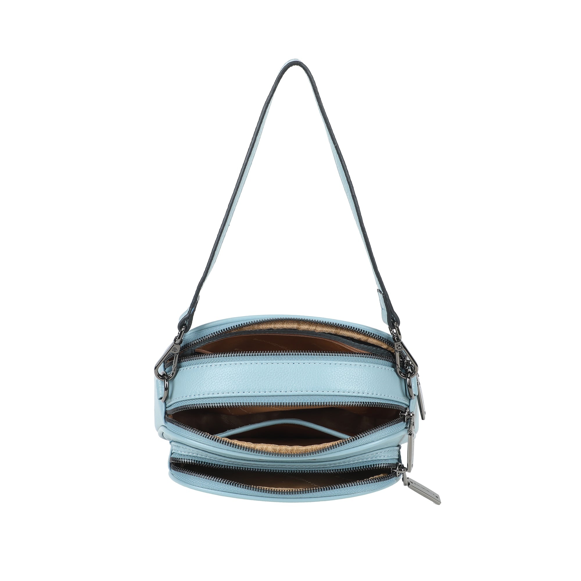 Sally Leather Crossbody Bag - Blue view 4