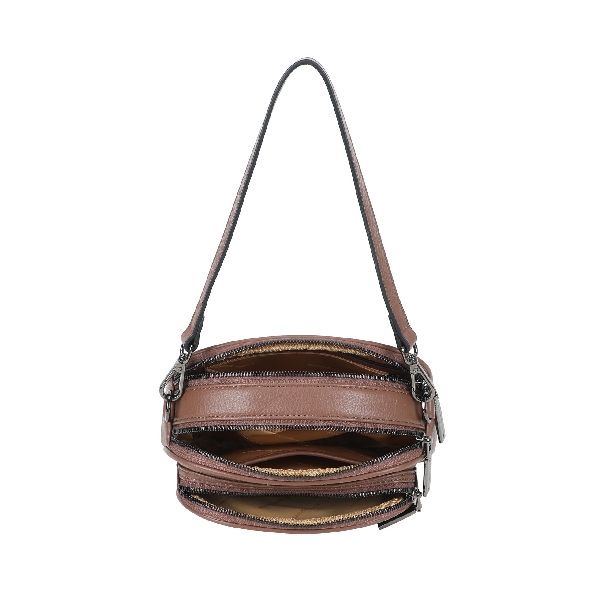 Sally Leather Crossbody Bag - Brown view 4