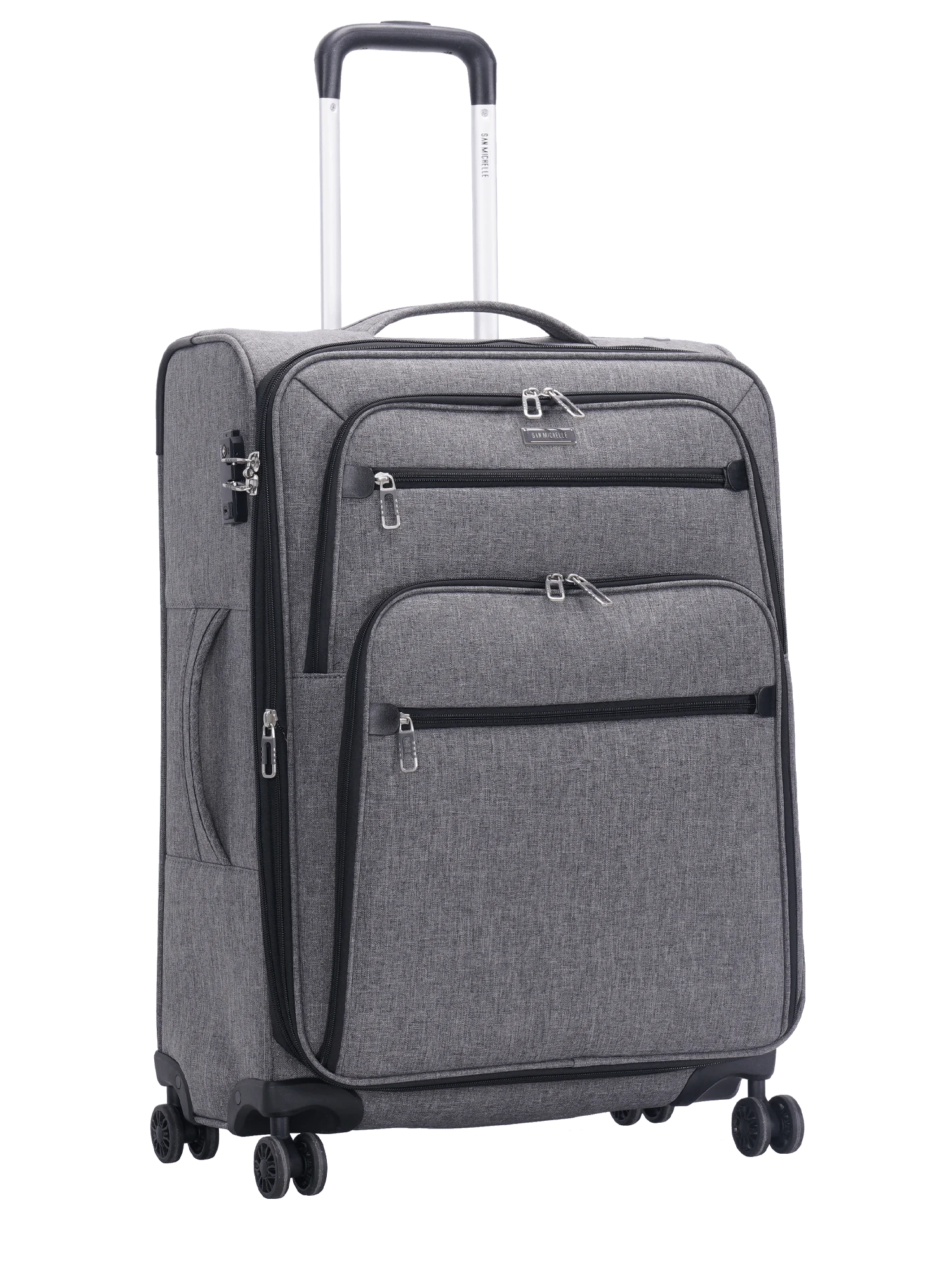San Michelle Denim Traveller 69cm Suitcase - Grey