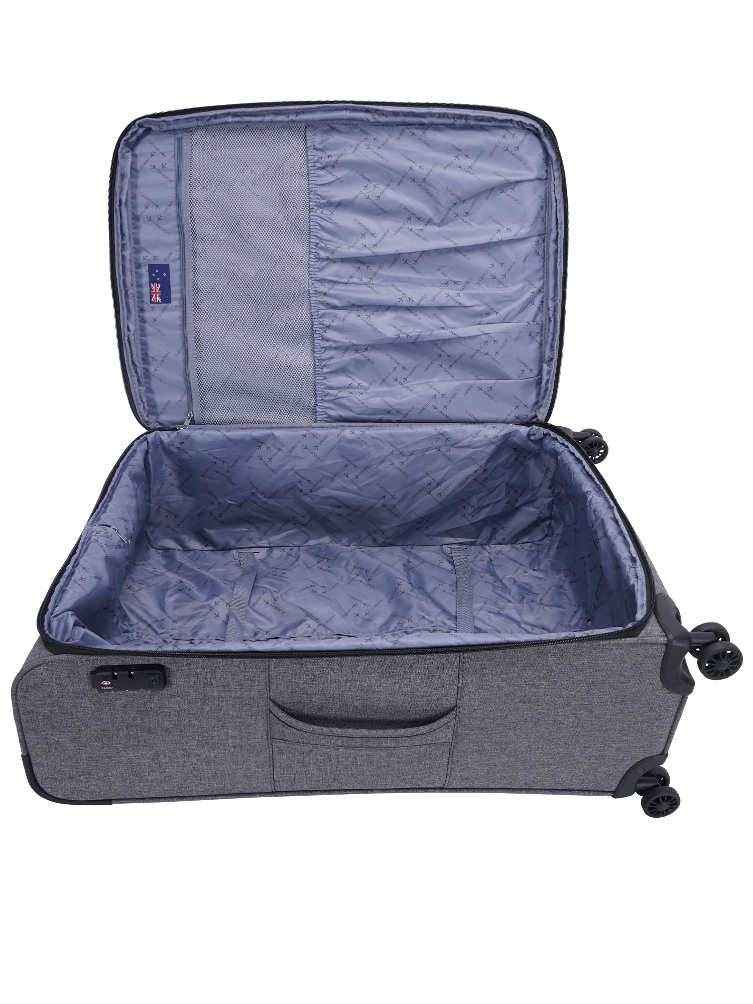 San Michelle Denim Traveller 69cm Suitcase - Grey view 7