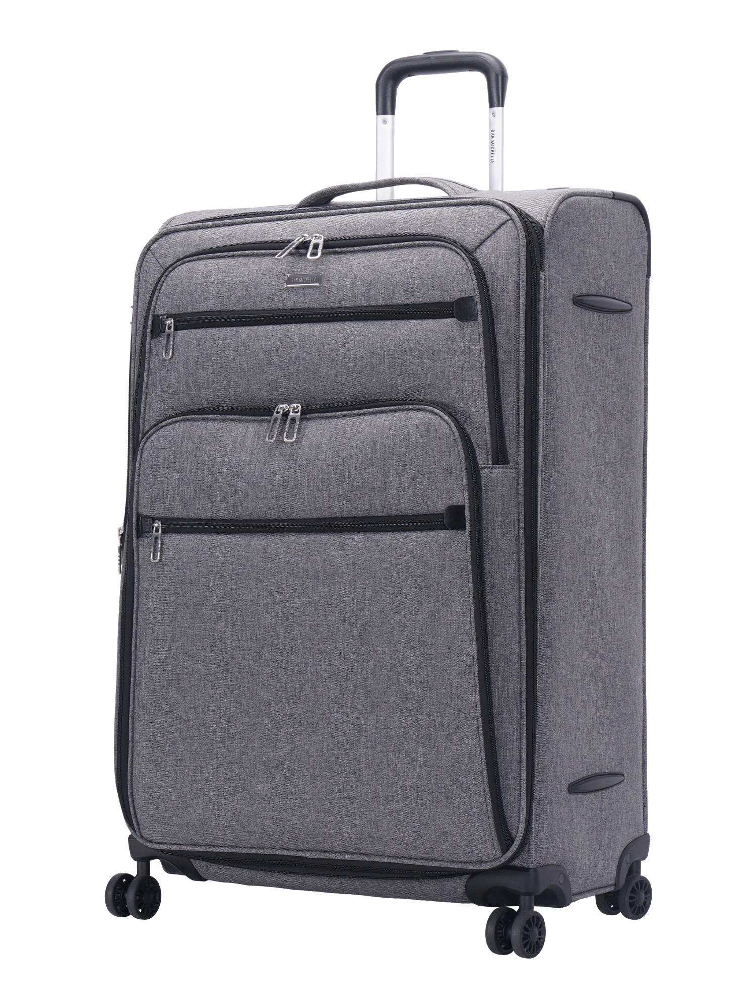 San Michelle Denim Traveller 77cm Suitcase - Grey