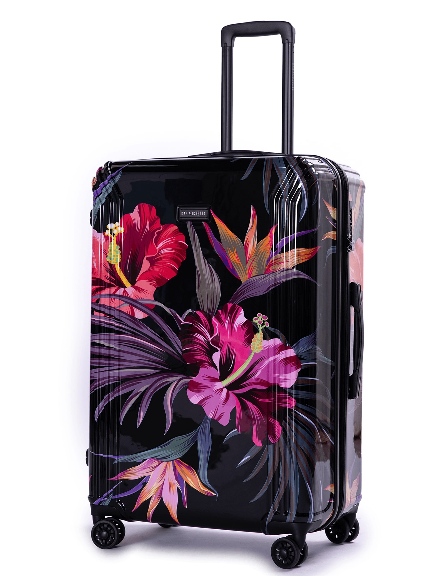 San Michelle Floral Explorer 78cm Suitcase - Red