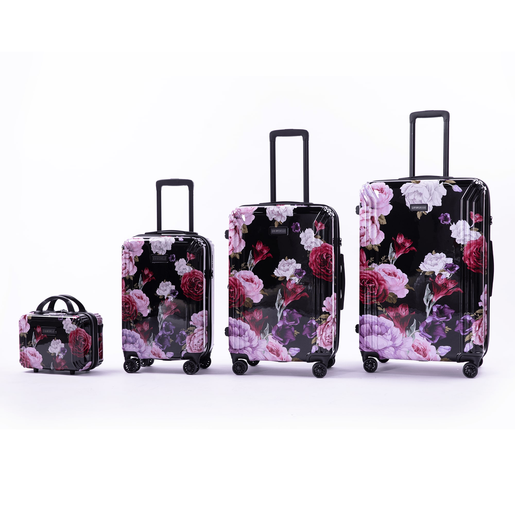San Michelle Floral Explorer 55cm Suitcase - Black view 11
