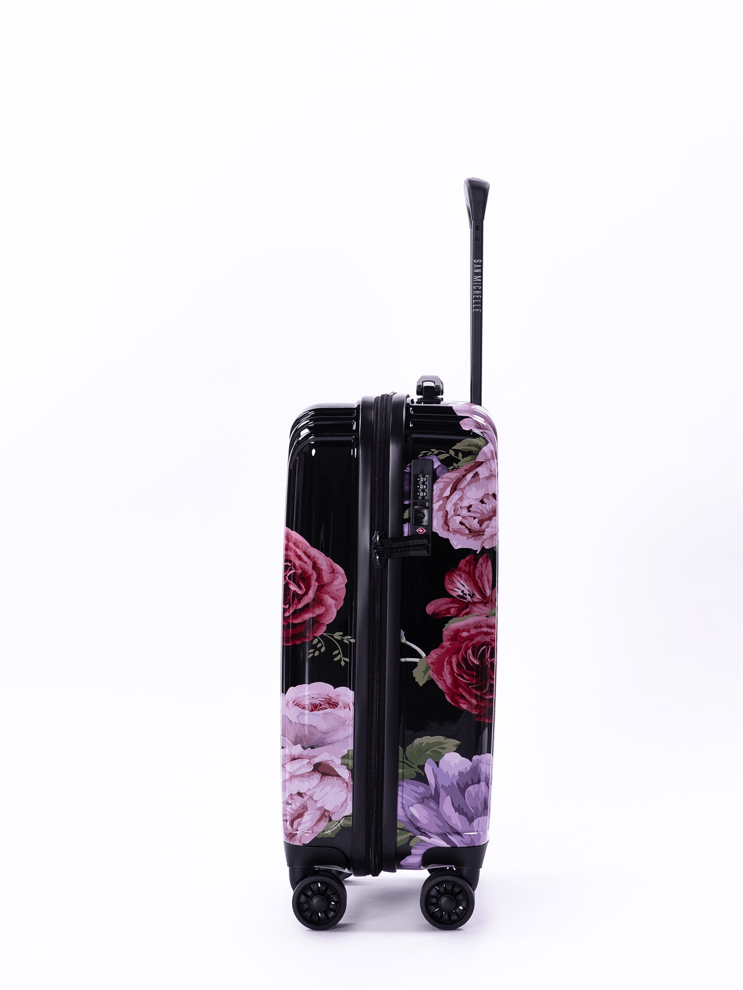 San Michelle Floral Explorer 55cm Suitcase - Black view 3